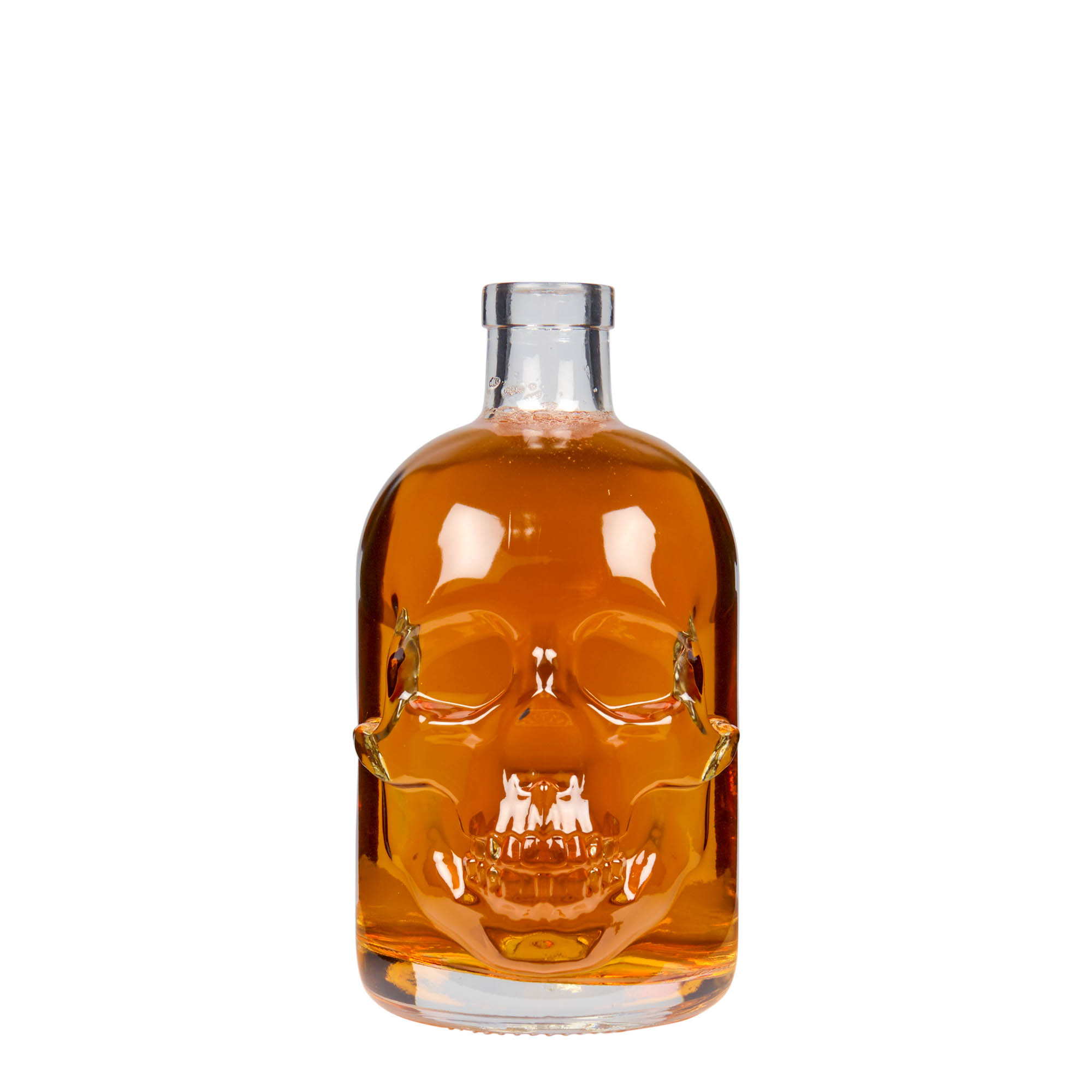 500 ml lasipullo ”Kuolonpää”, suuaukko: korkki