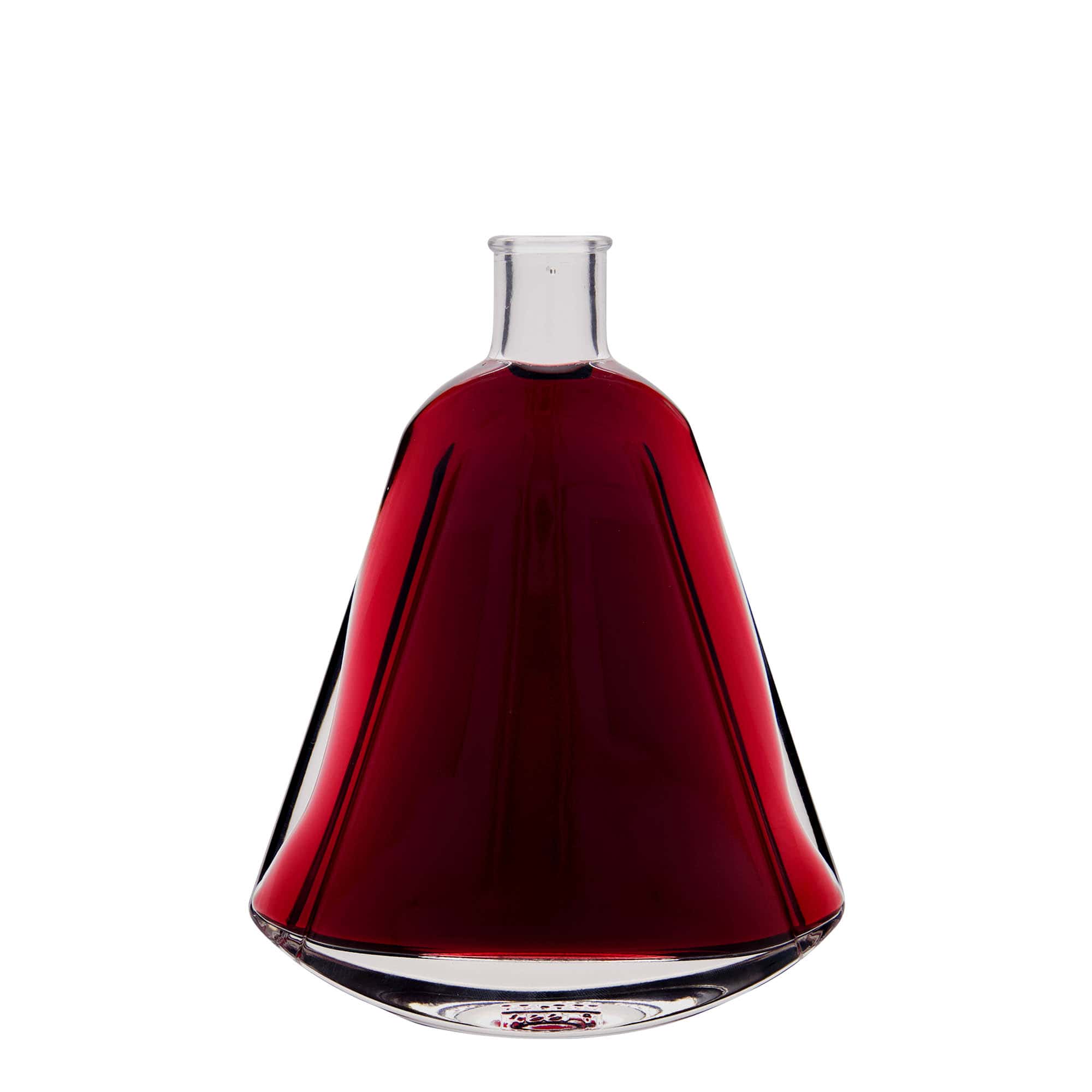 350 ml lasipullo 'Maurizio', soikea, suu: korkki