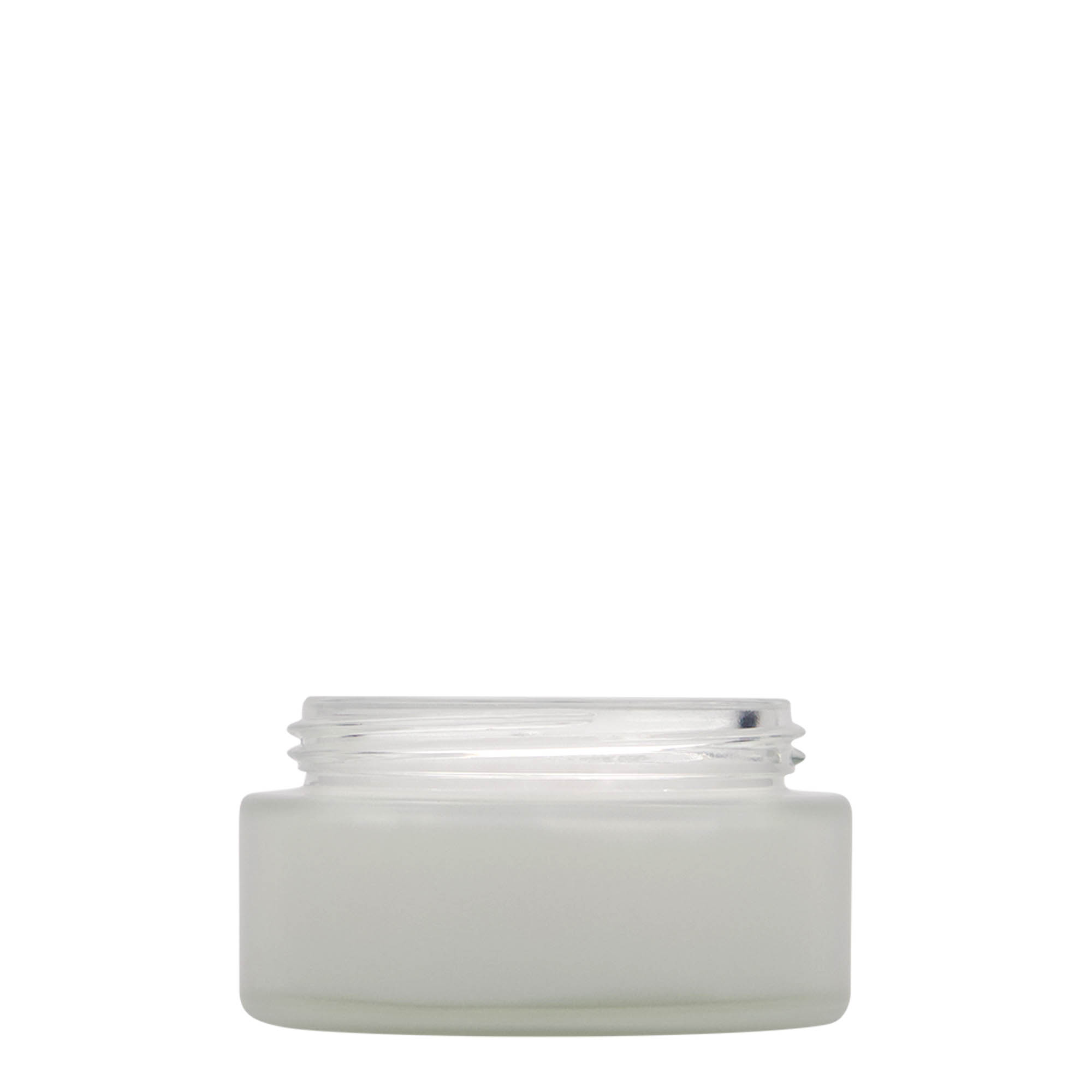 100 ml purkki 'Platin Edition', lasia, huurrettu, suuaukko: ruuvikorkki 100 ml purkki 'Platin Edition', lasia, huurrettu, suuaukko: ruuvikorkki