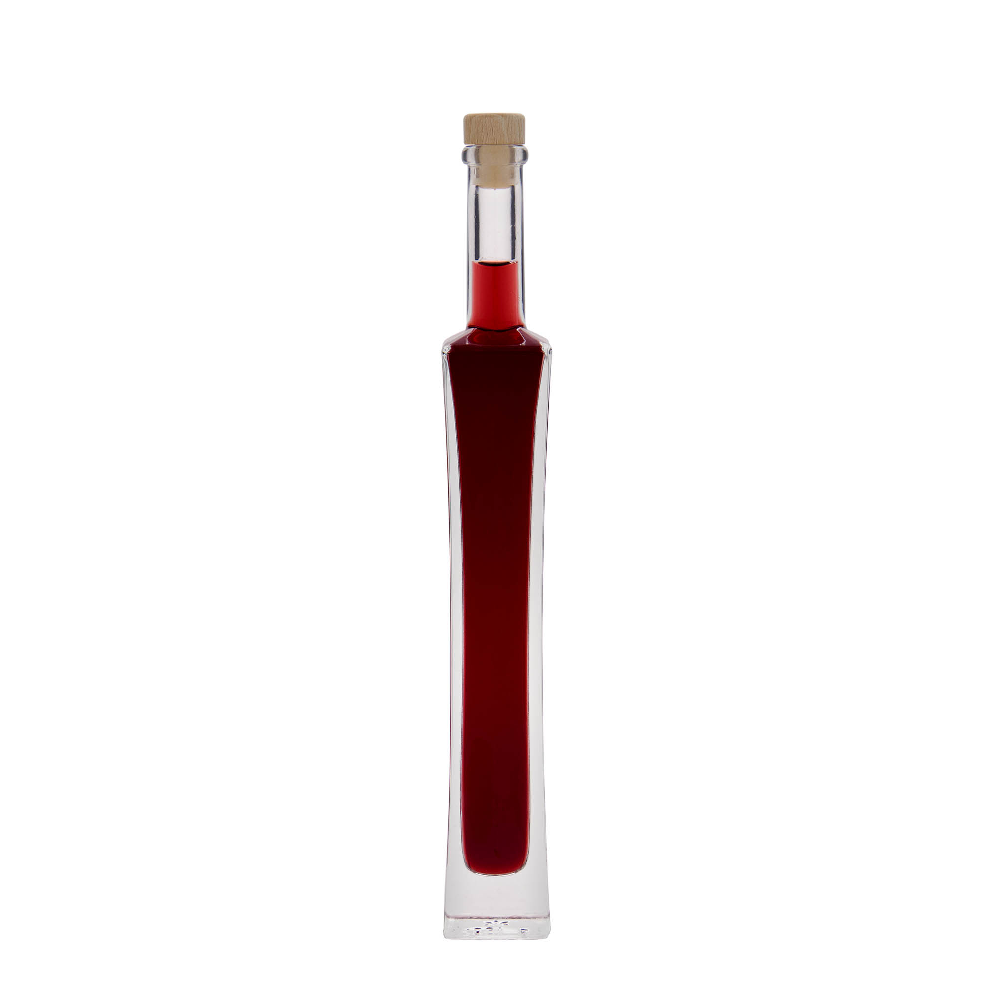 100 ml lasipullo 'Koko', nelikulmainen, suuaukko: korkki
