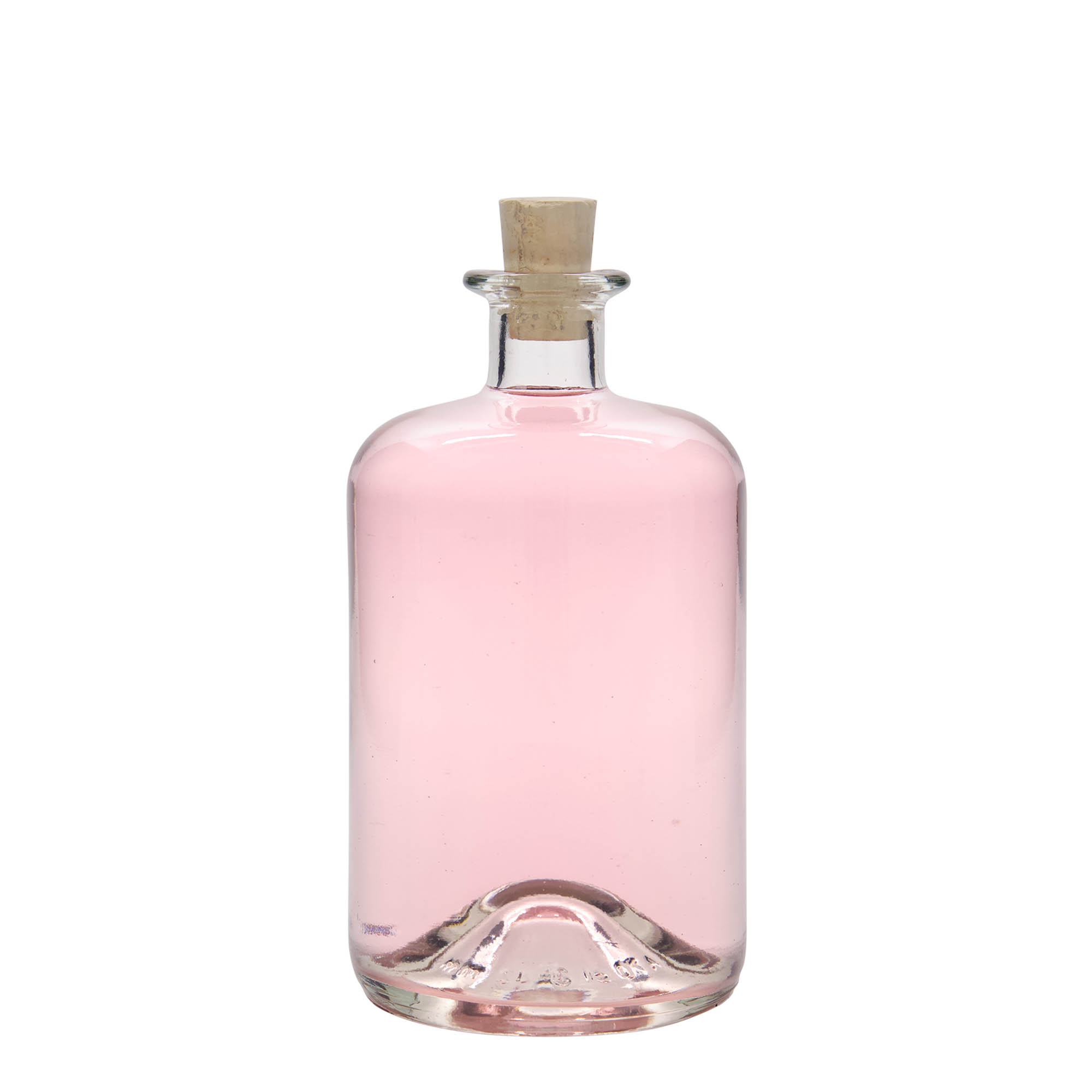 700 ml lasipullo apteekkarille, suuaukko: korkki