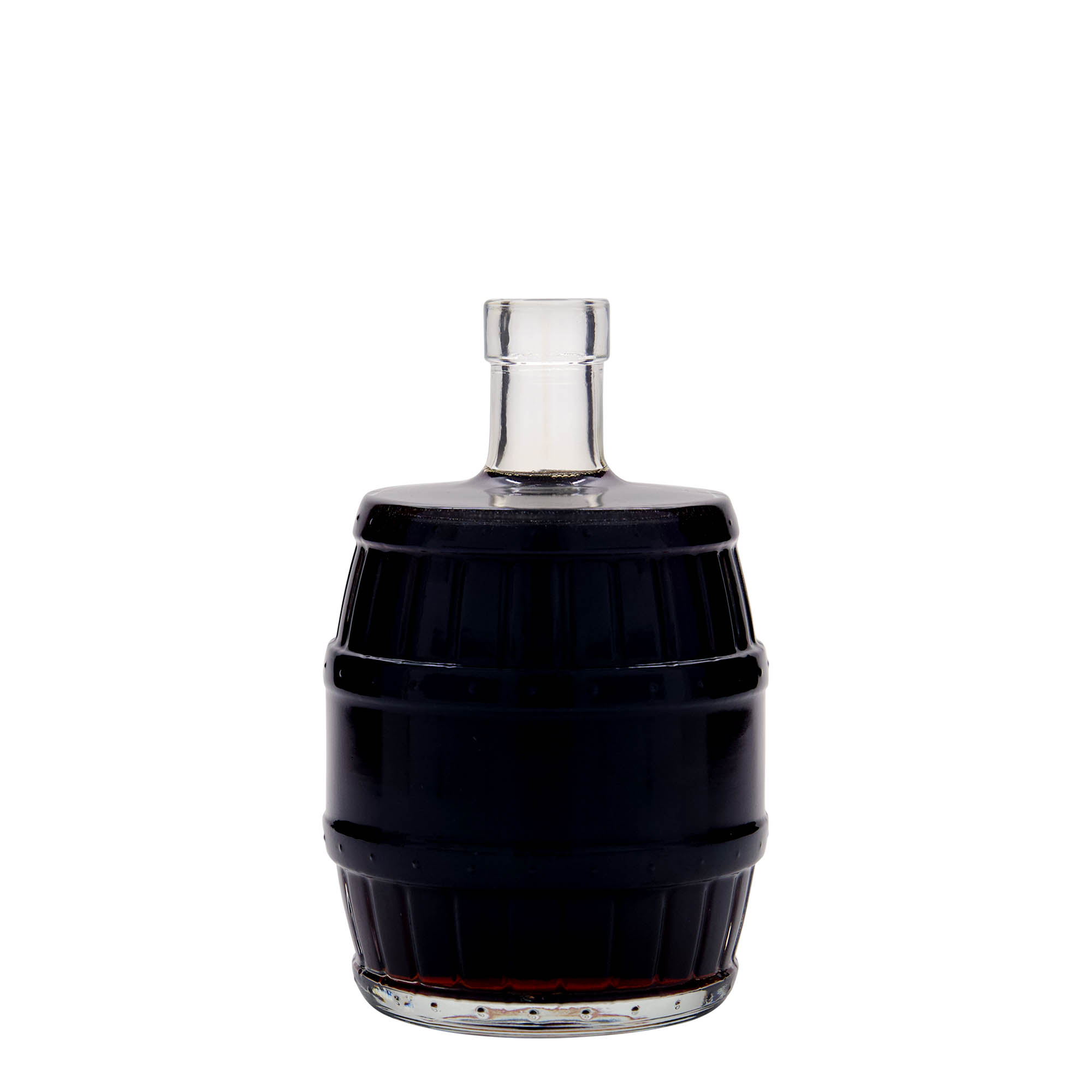 500 ml lasipullo 'tynnyri', suuaukko: korkki