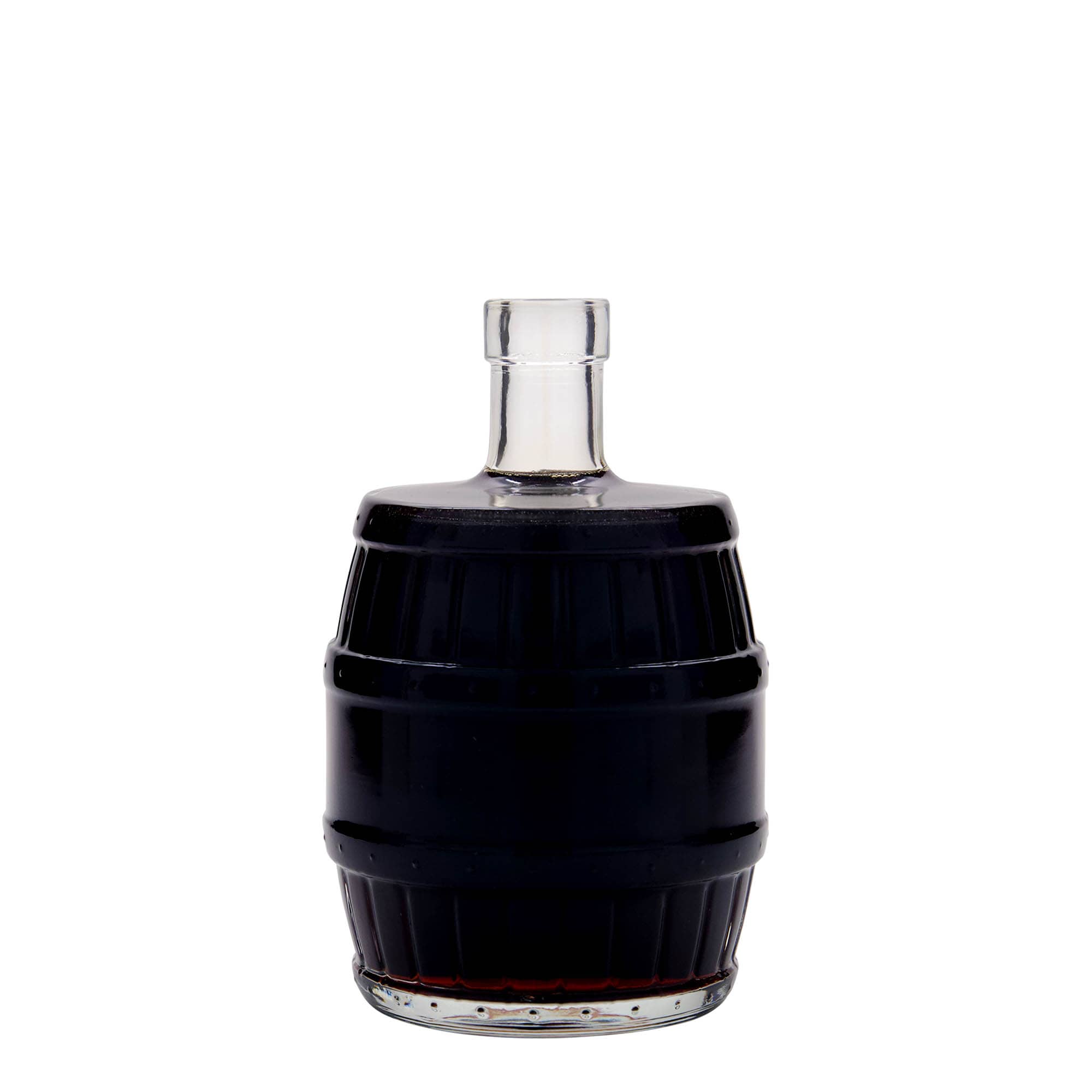 500 ml lasipullo ”tynnyri”, suuaukko: korkki