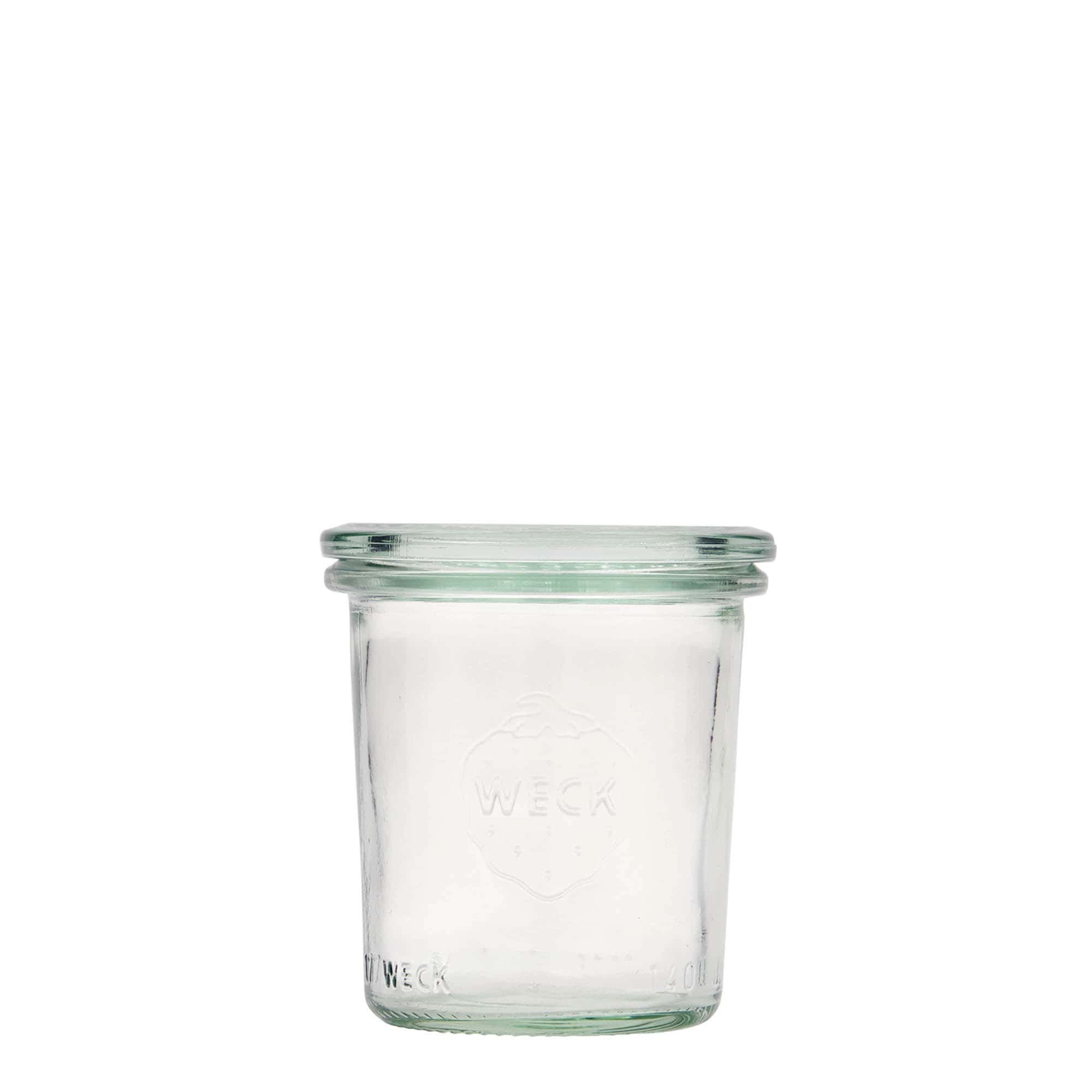 140 ml WECK-kaatopurkki, suuaukko: pyöreä reuna