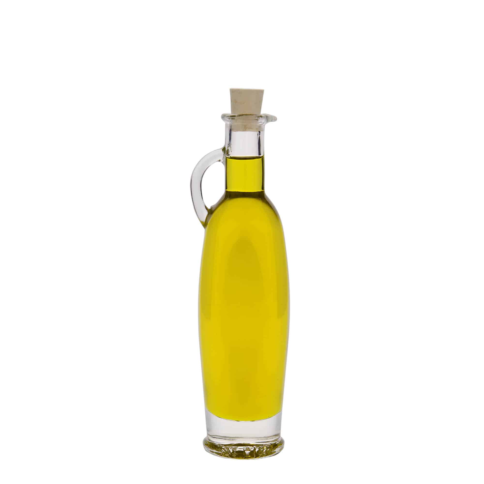 100 ml lasipullo 'Eleganta', soikea, suu: korkki