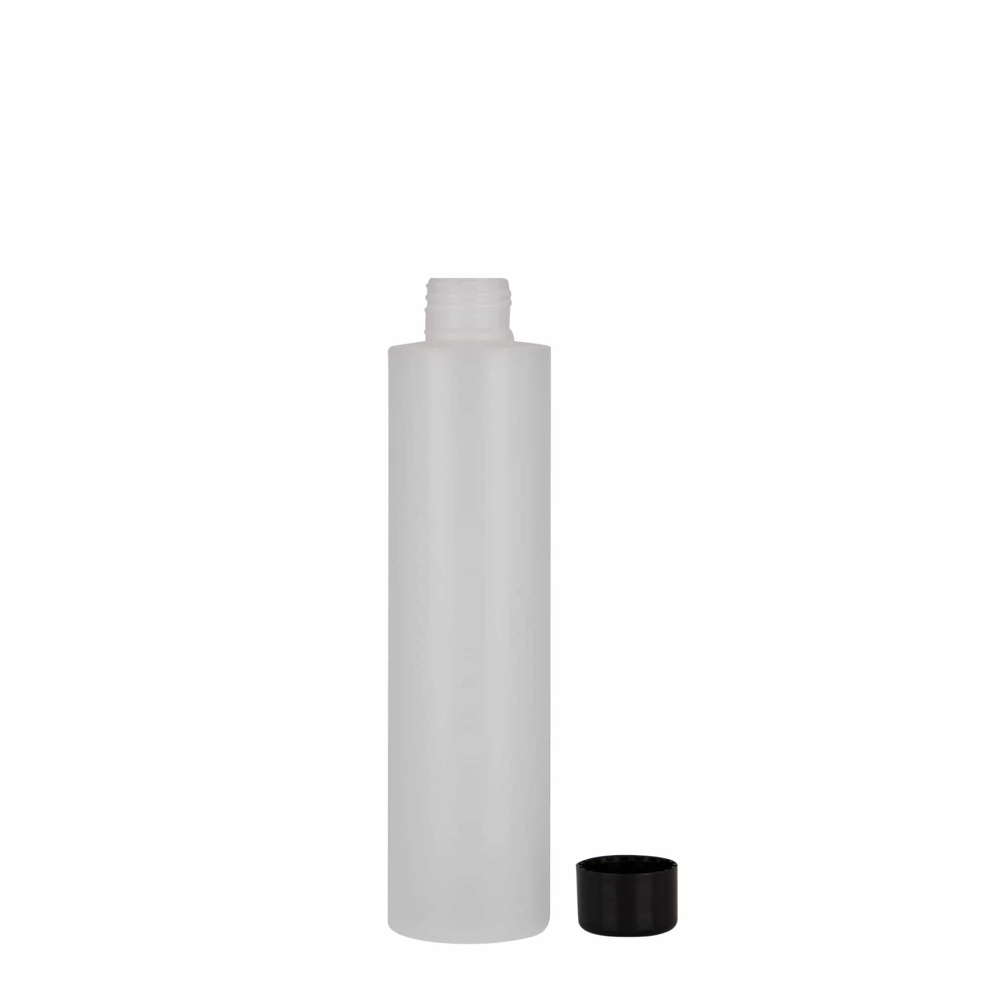 200 ml muovipullo 'Pipe', HDPE, natur, suu: 24/410