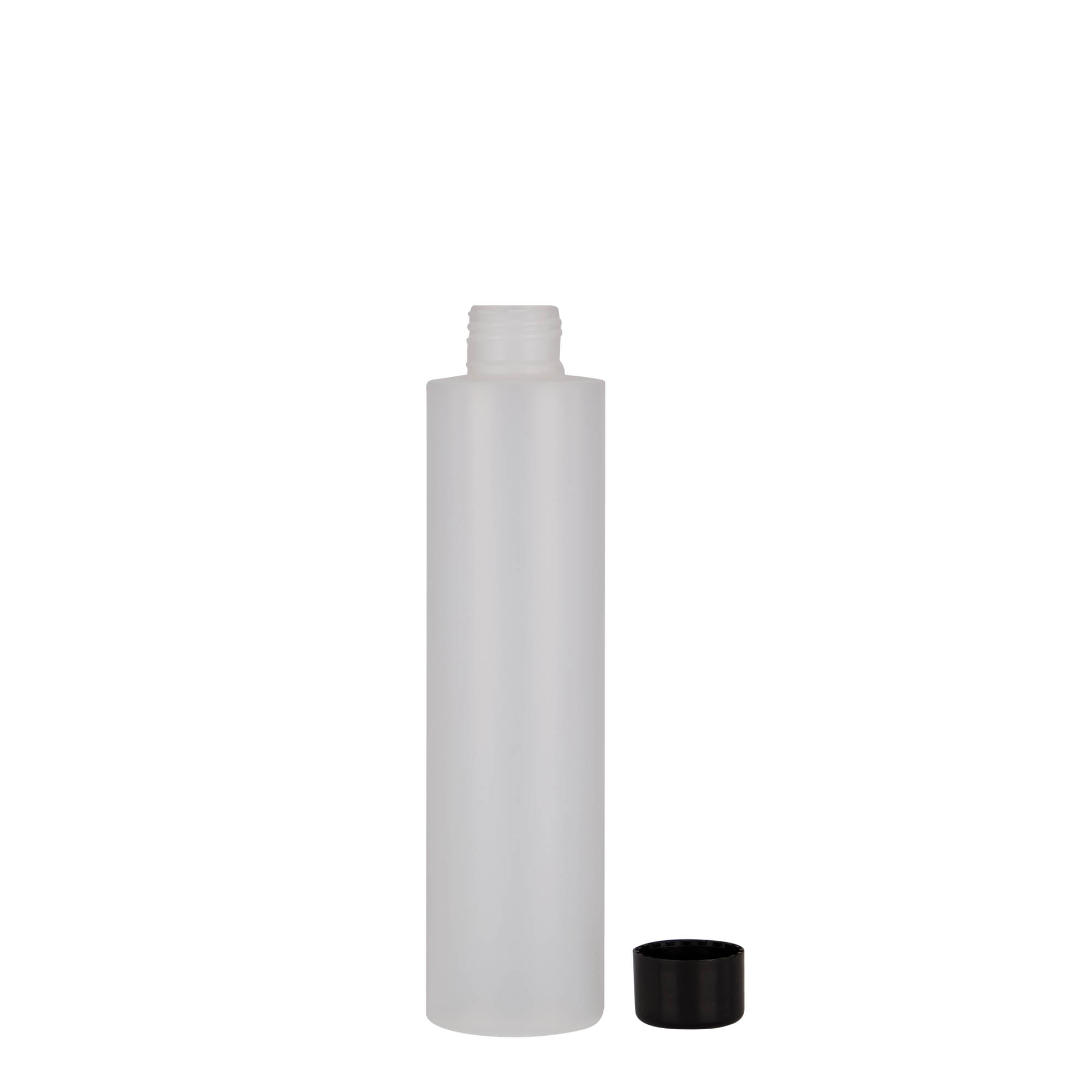 200 ml muovipullo 'Pipe', HDPE, luonnonväri, suuaukko: 24/410
