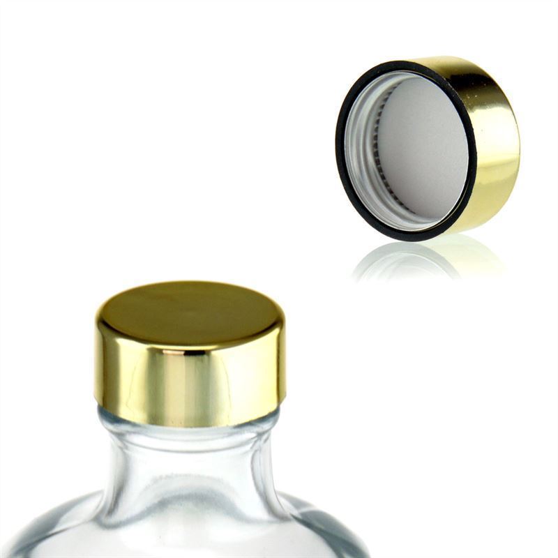 Ruuvikorkki, ABS-muovi, kulta, suukappaleelle: GPI 28/400 Ruuvikorkki, ABS-muovi, kulta, suukappaleelle: GPI 28/400