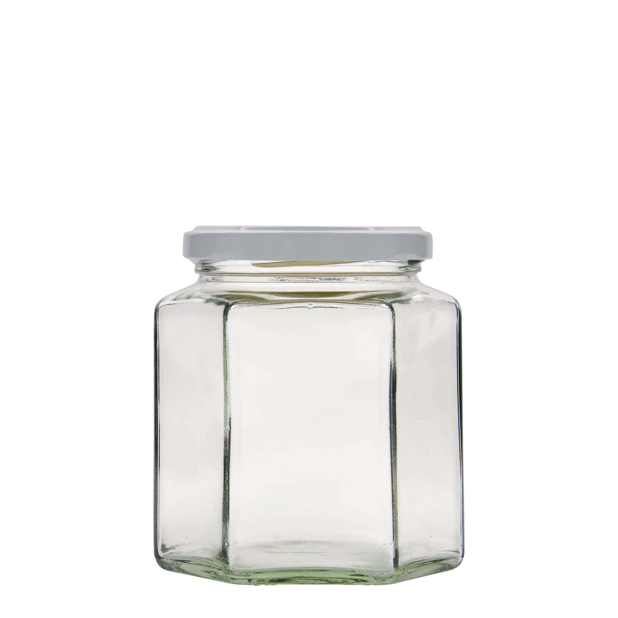 390 ml kuusikulmainen lasi, suuaukko: Twist-Off (TO 70)