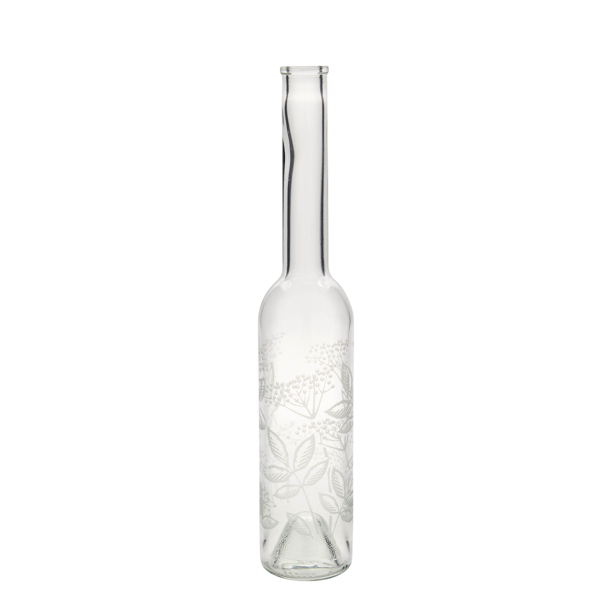 350 ml lasipullo 'Opera', koriste: mustaherukka, suuaukko: korkki 350 ml lasipullo 'Opera', koriste: mustaherukka, suuaukko: korkki
