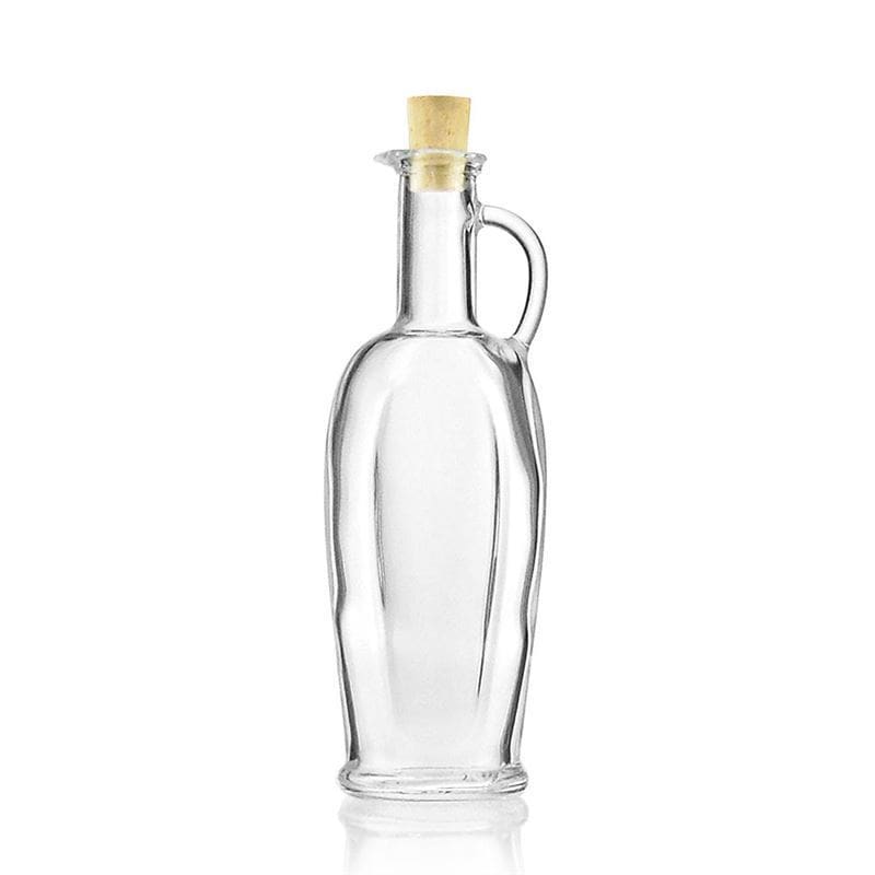 250 ml lasipullo 'Eleganta', ovaali, suuaukko: korkki