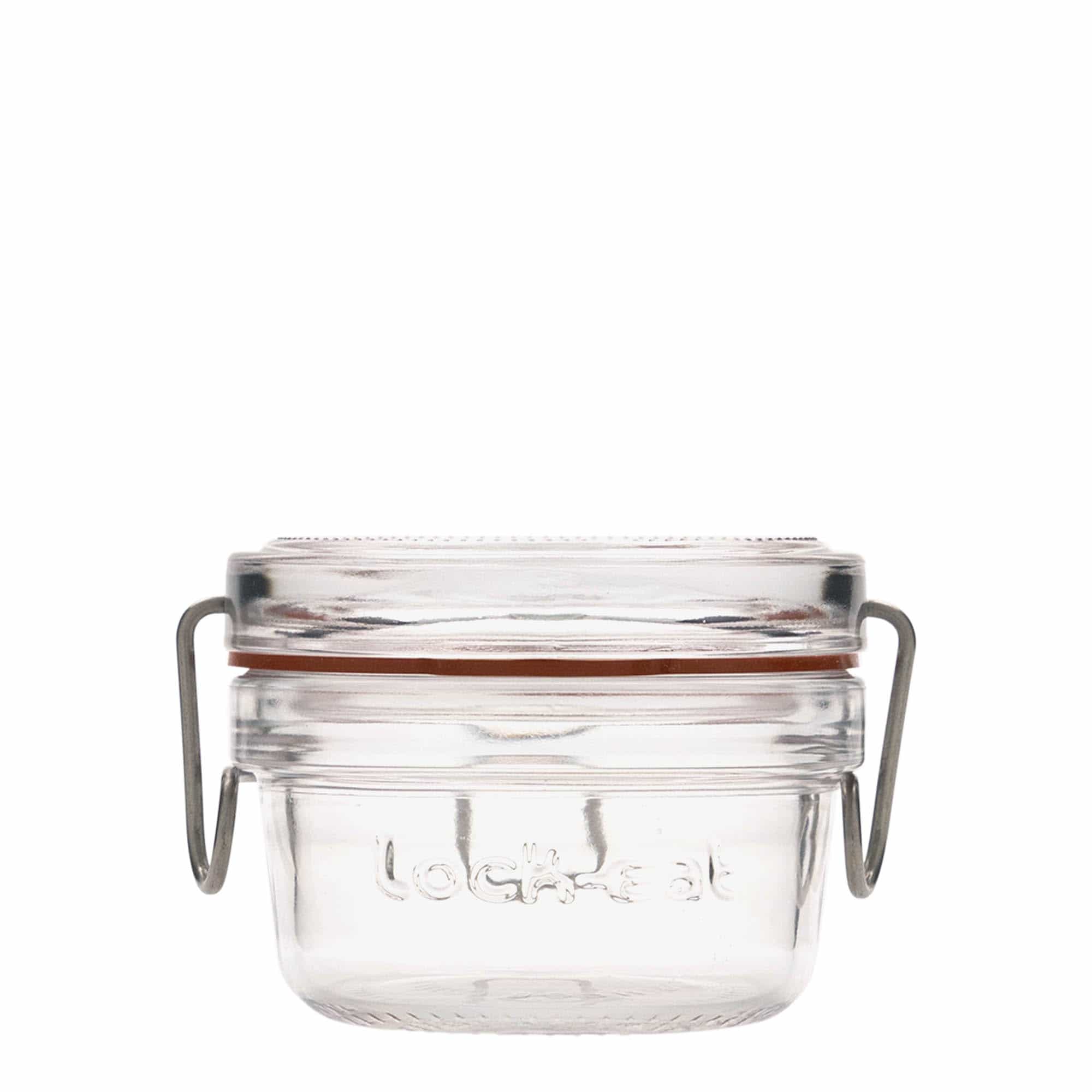 80 ml puristuskorkillinen lasipurkki 'Lock-Eat', suuaukko: puristuskorkki