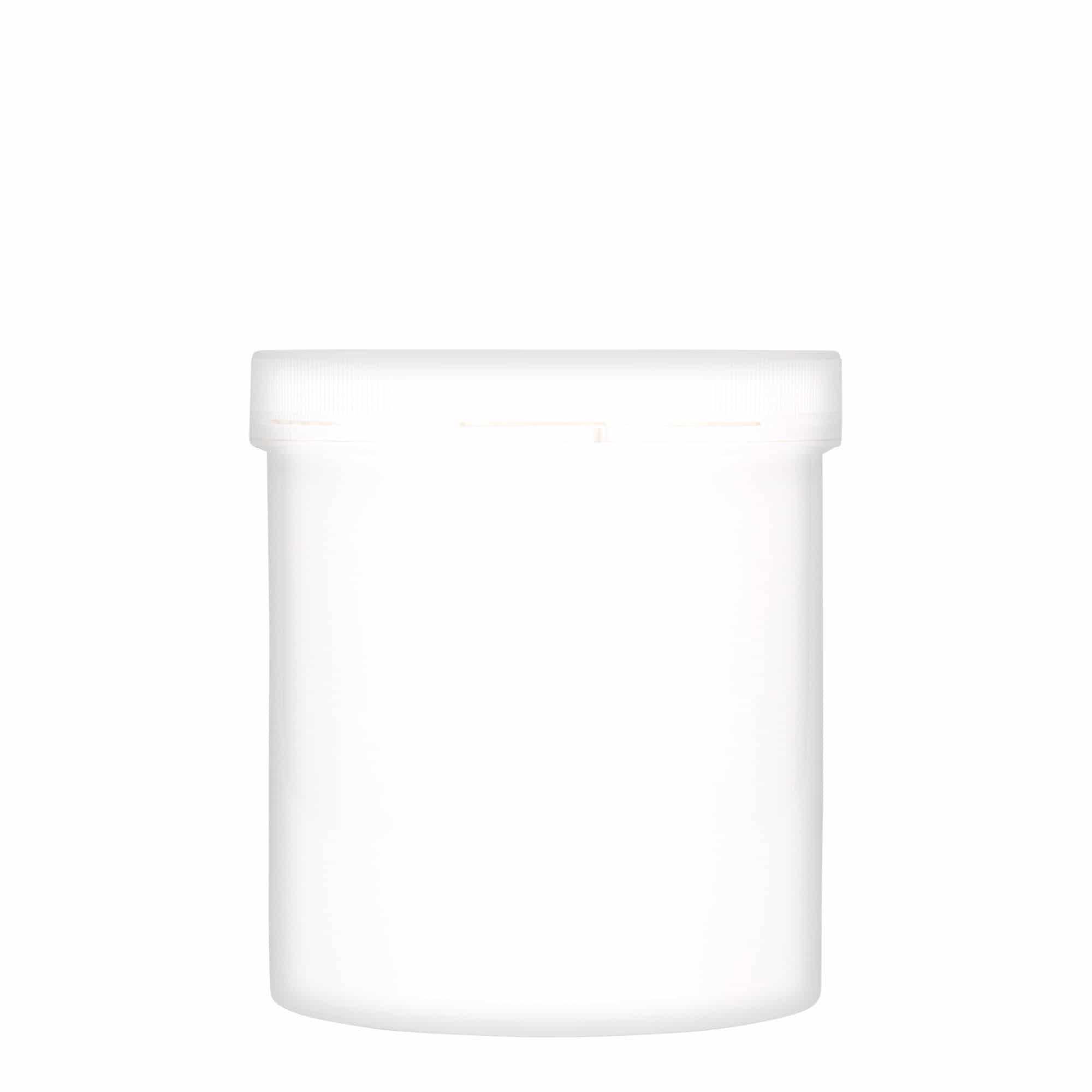 1000 ml muovirasia 'Securilock', PP, valk., suu: Kierrekorkki