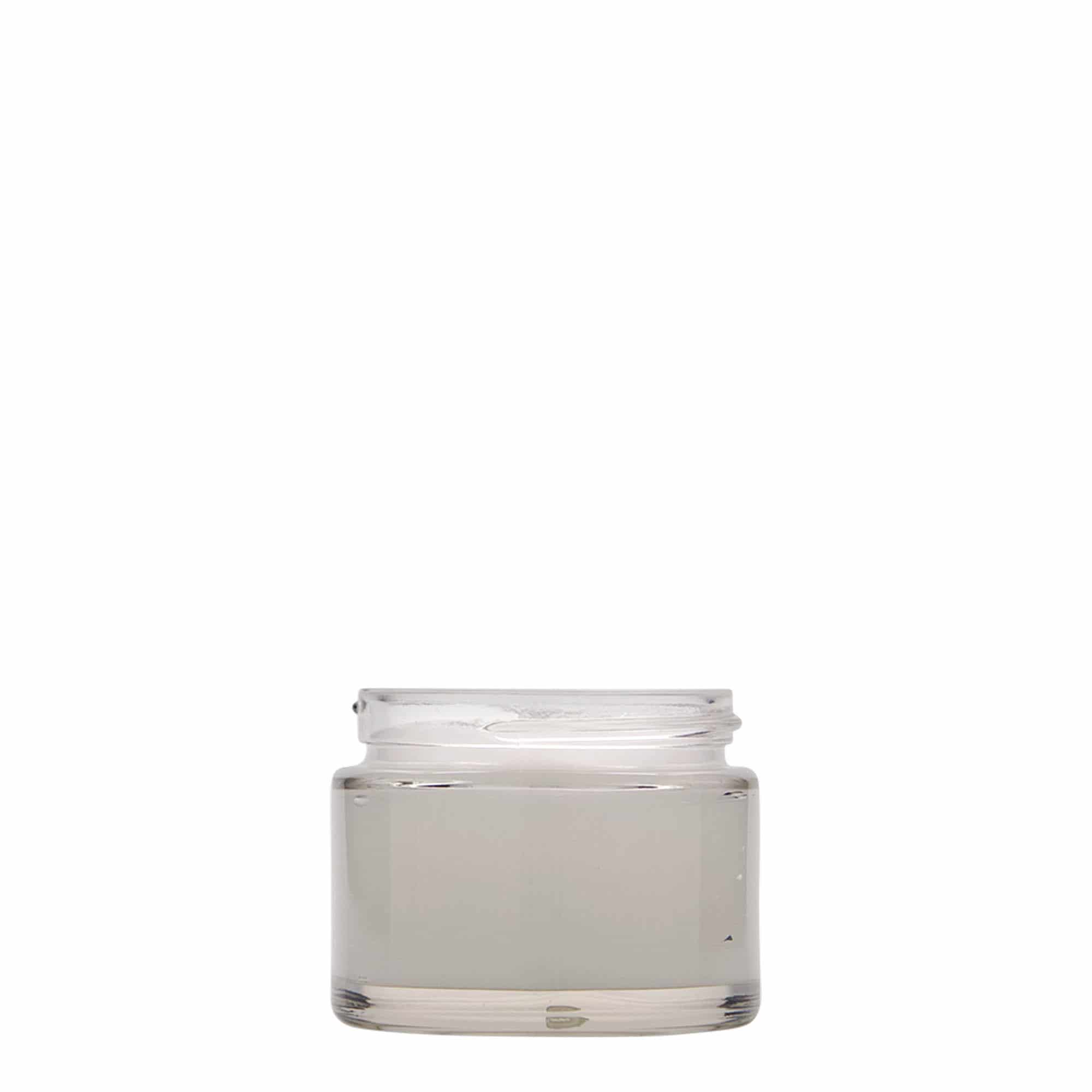 50 ml purkki 'Beauty', lasia, suuaukko: ruuvikorkki