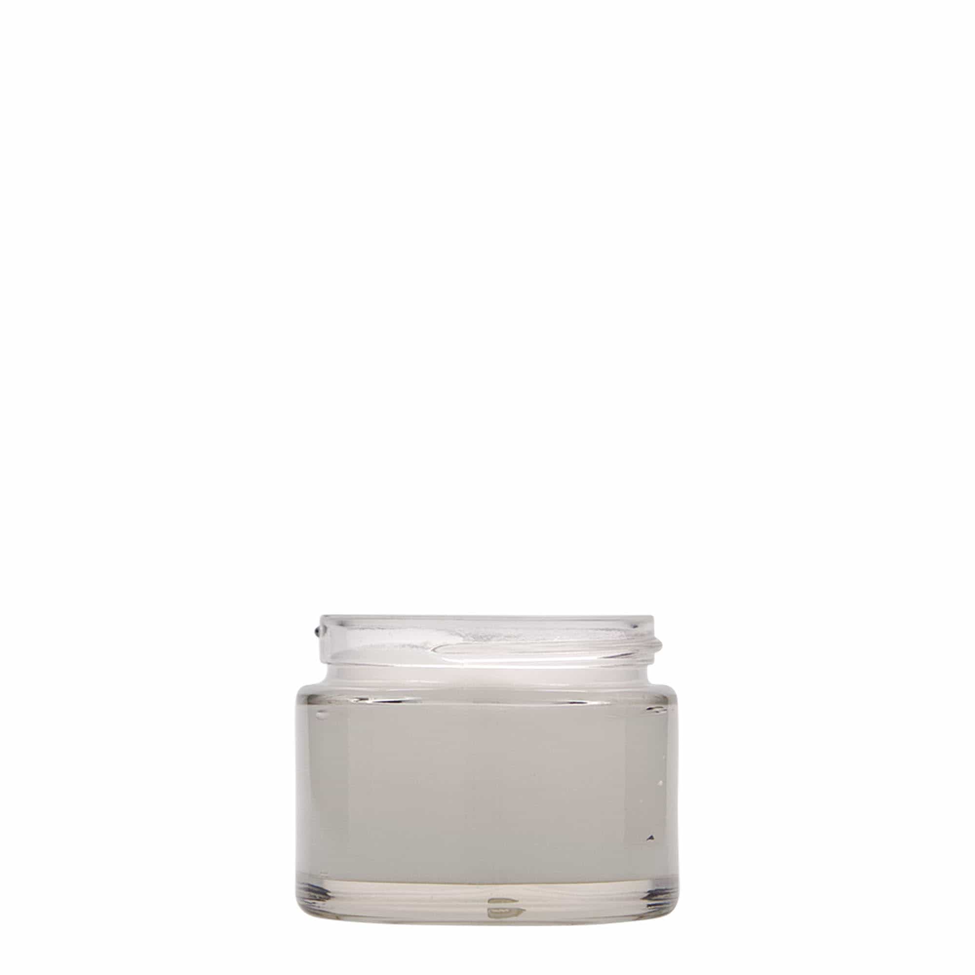 50 ml purkki 'Beauty', lasia, suuaukko: ruuvikorkki