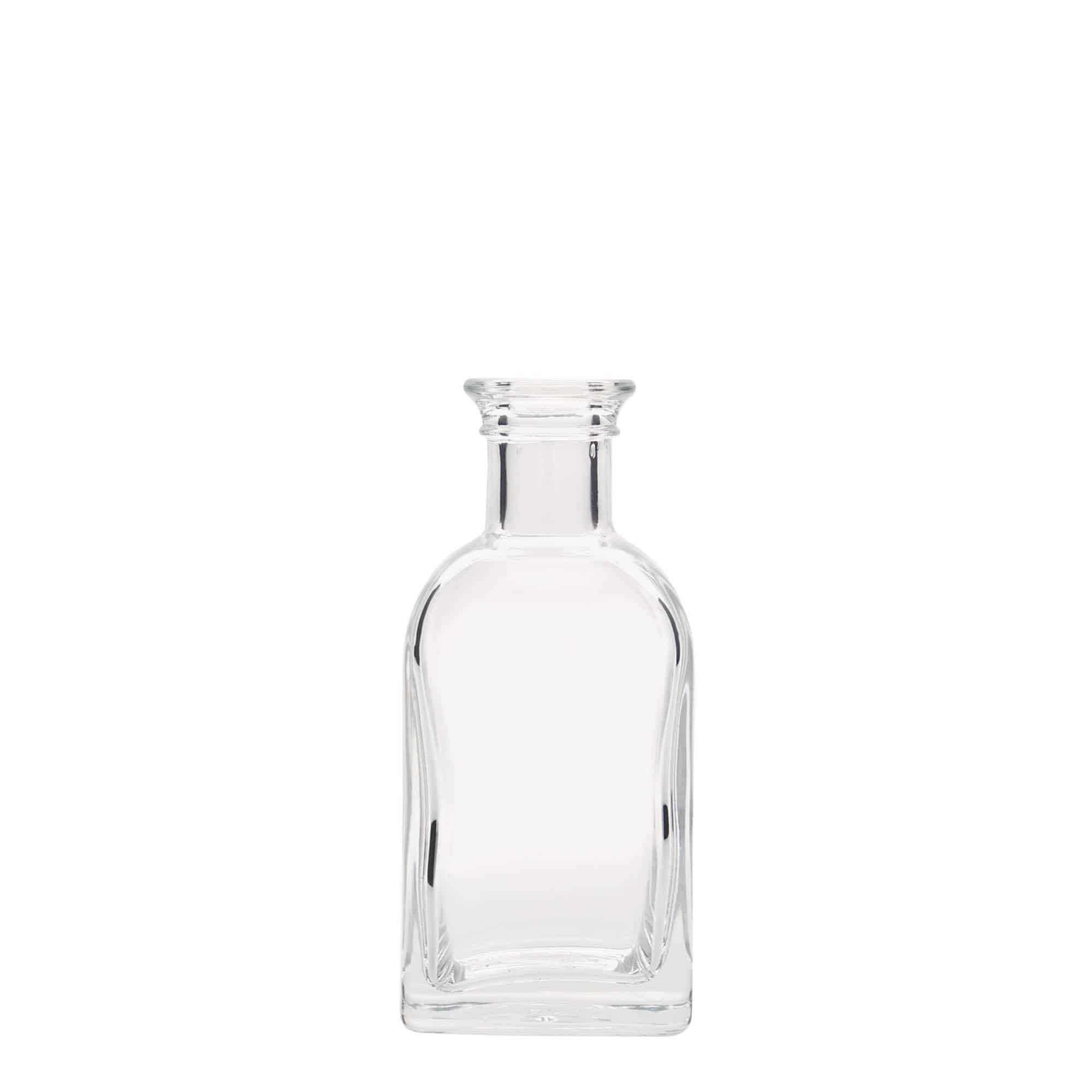 100 ml apteekkarin lasipullo Carré, neliö, suu: korkki 100 ml apteekkarin lasipullo Carré, neliö, suu: korkki