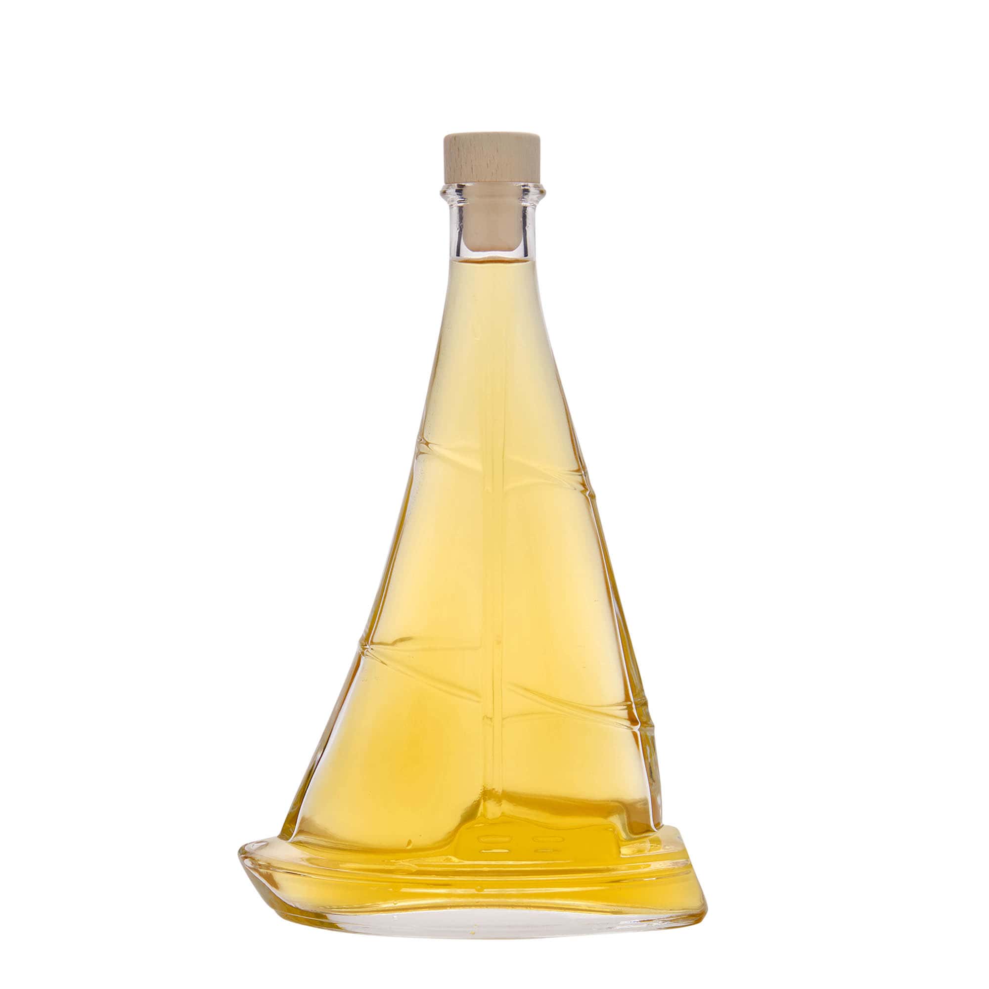 350 ml lasipullo ”Purjevene”, suuaukko: korkki