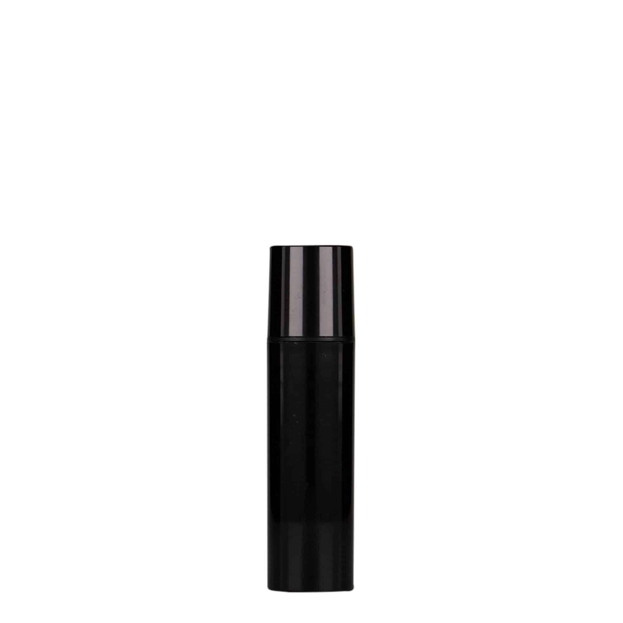 10 ml Airless-annostelija 'Nano', PP-muovi, musta
