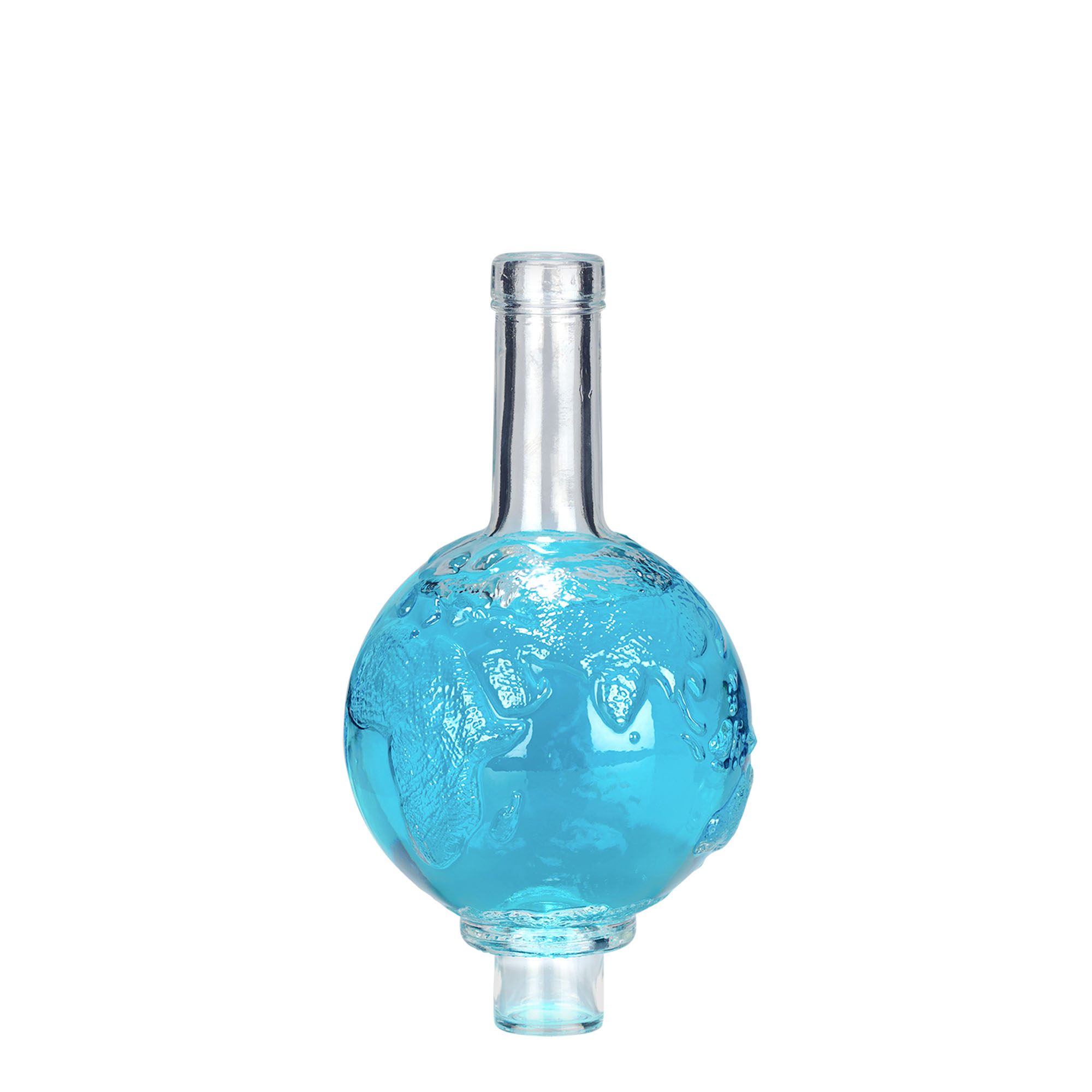500 ml lasipullo 'Globus', suuaukko: korkki