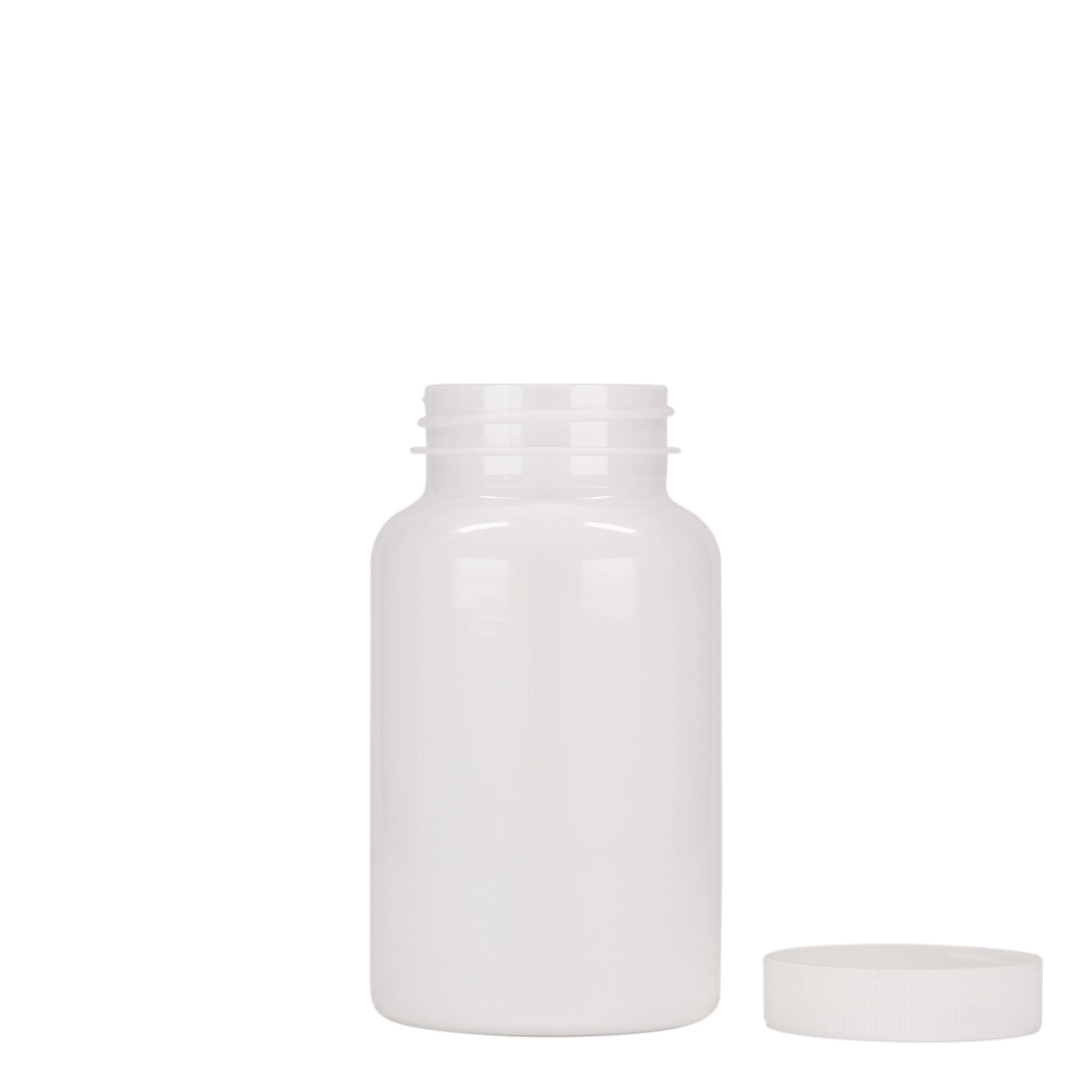 200 ml PET-pakkaus, muovia, valkoinen, suuaukko: 45/400 200 ml PET-pakkaus, muovia, valkoinen, suuaukko: 45/400