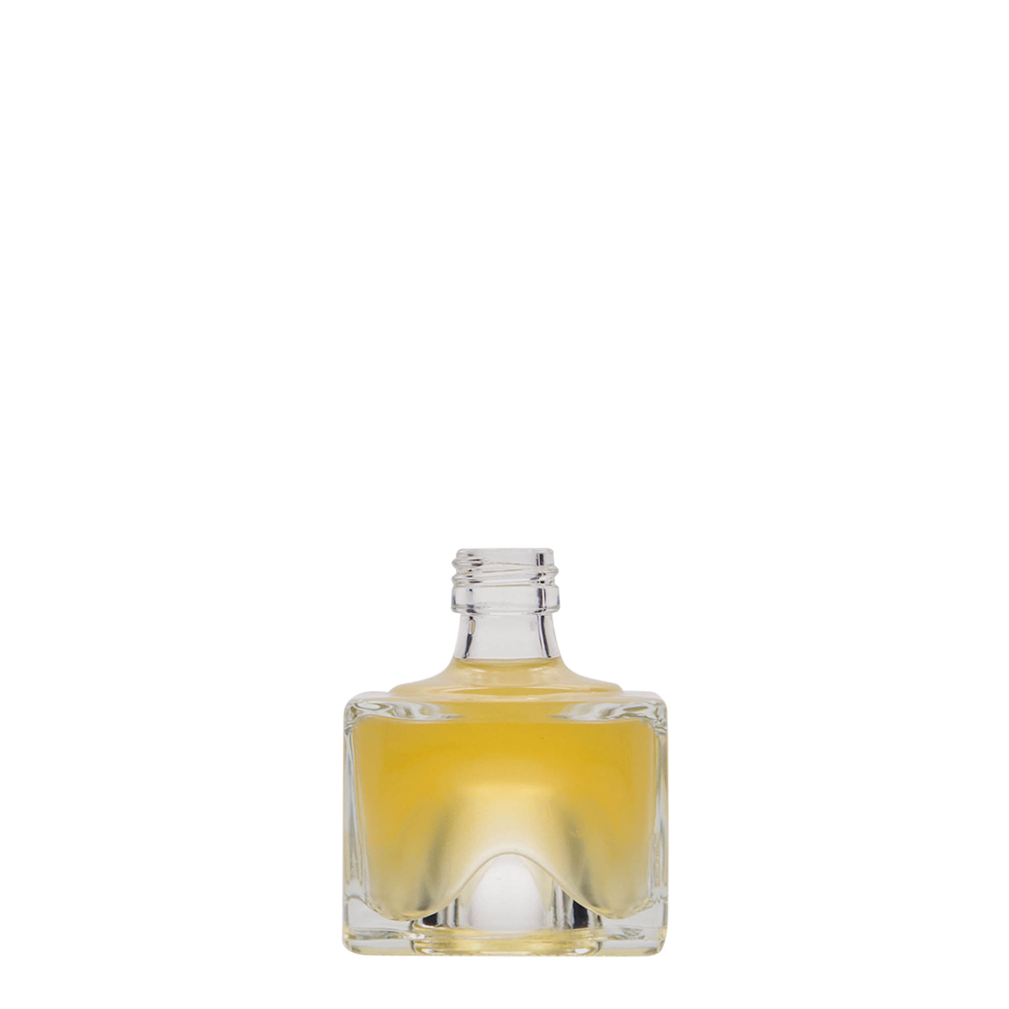 40 ml lasipullo 'Cocolores', neliömäinen, suuaukko: PP 18