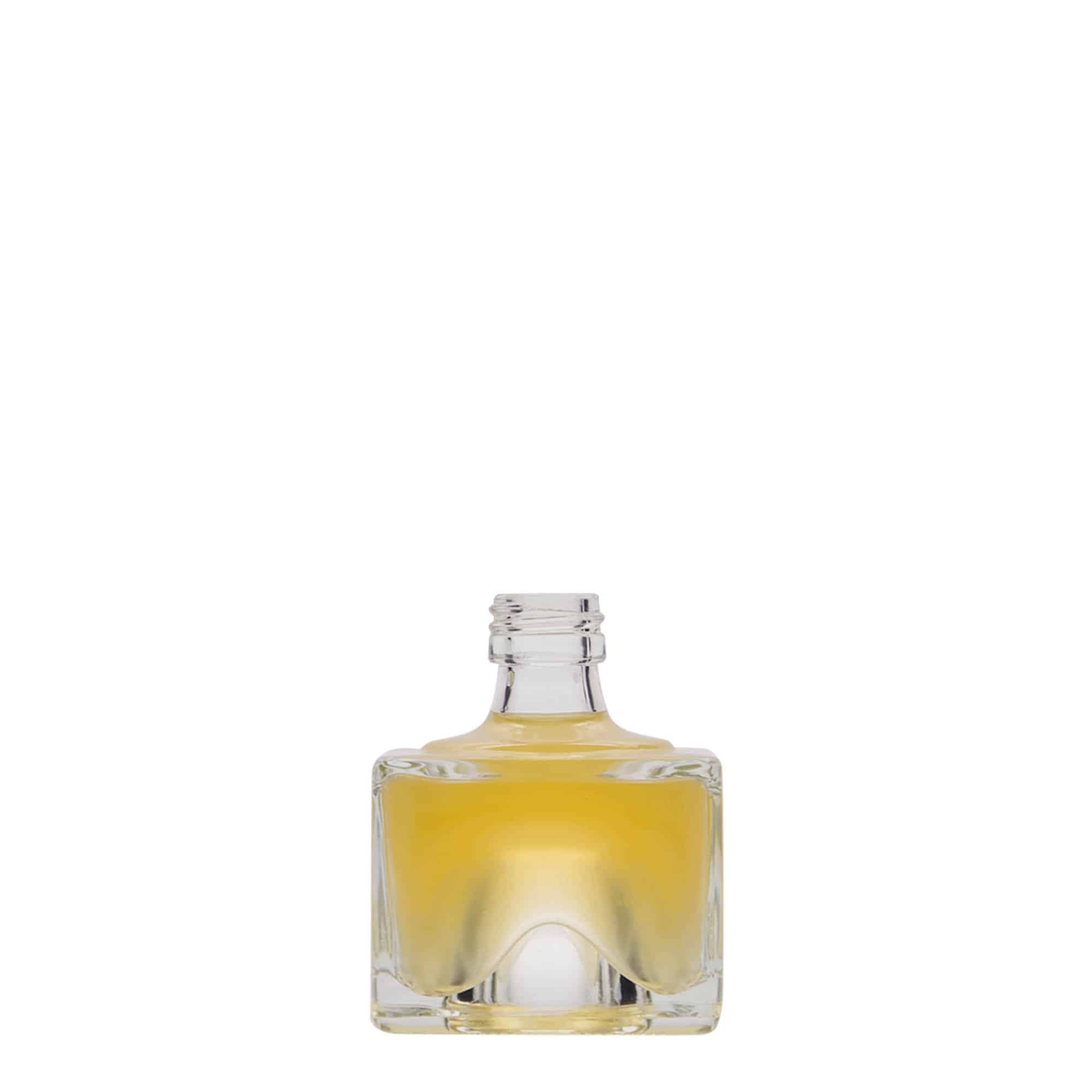 40 ml lasipullo 'Cocolores', neliömäinen, suuaukko: PP 18 40 ml lasipullo 'Cocolores', neliömäinen, suuaukko: PP 18