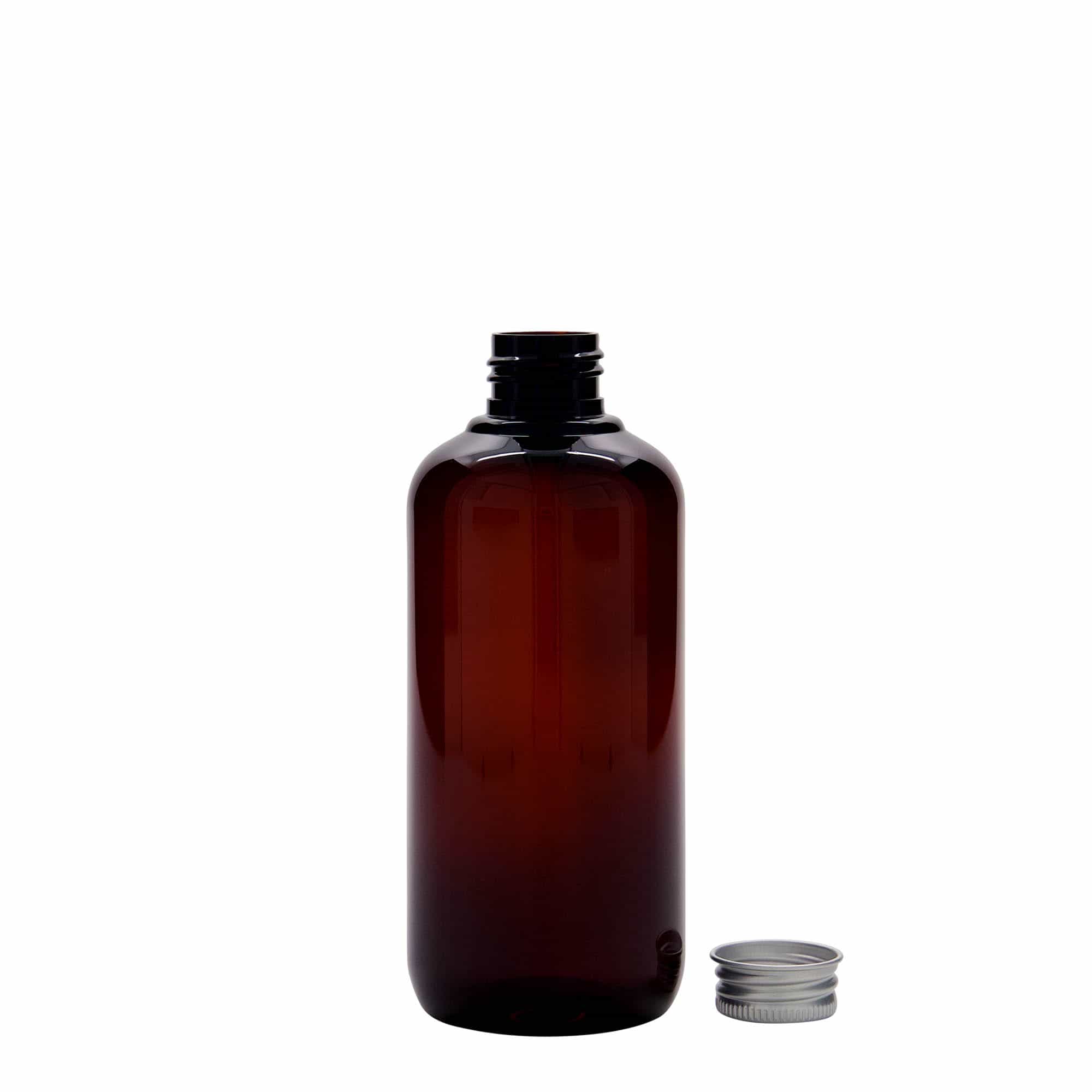 250 ml kierrätetty muovipullo 'Victor's Best', PCR, ruskea, suu: 24/410