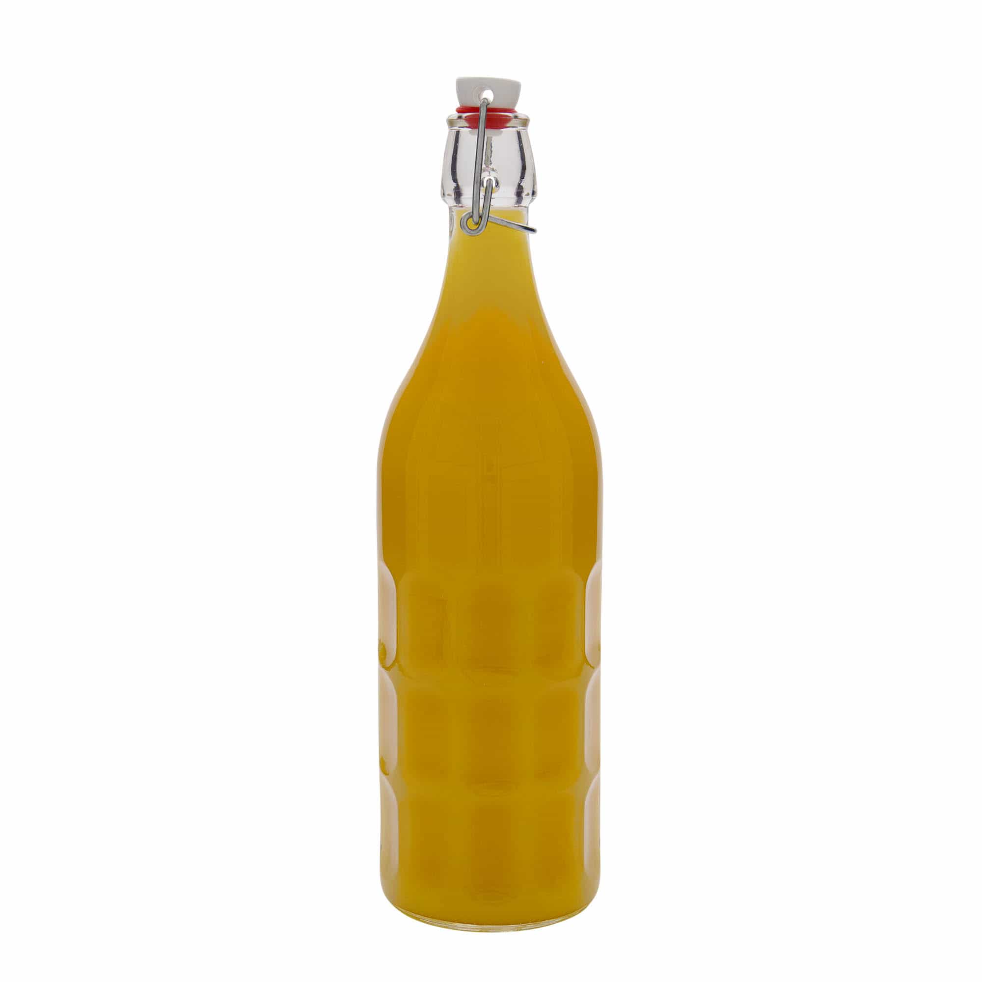 1000 ml lasipullo Moresca, suu: patenttikorkki