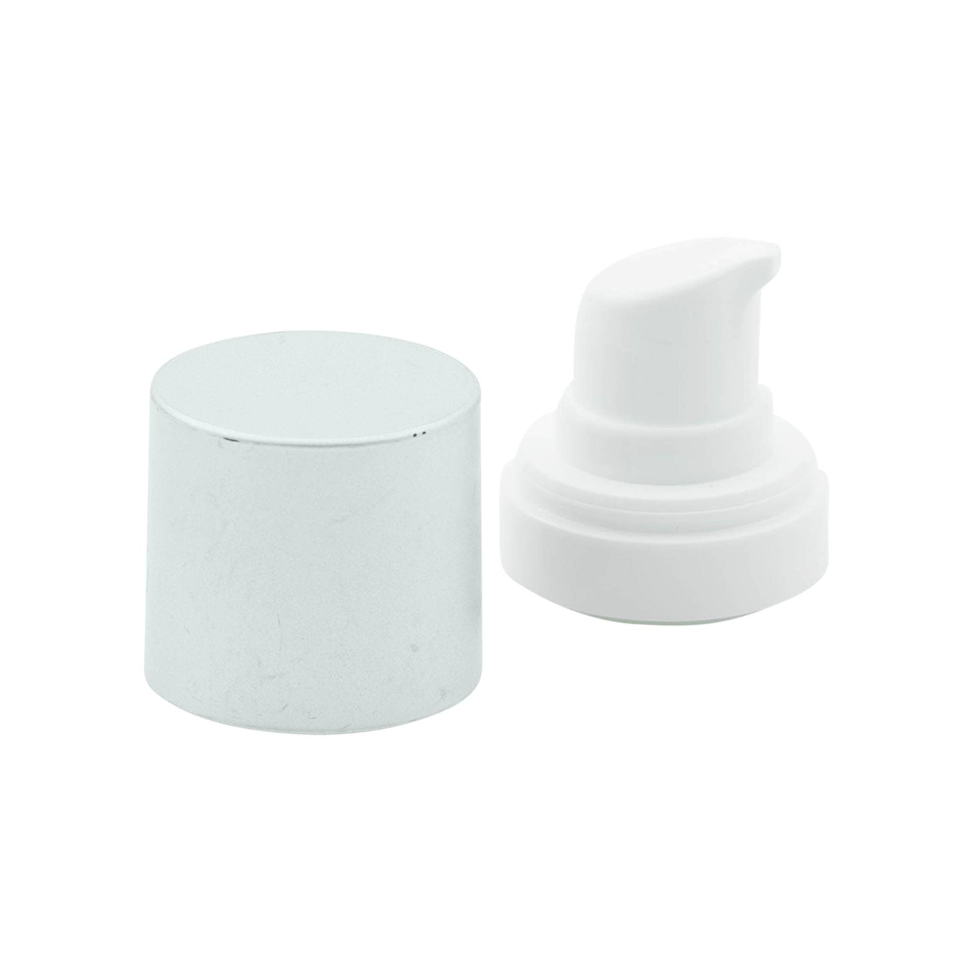 Airless-annostelupumpun pää 'Micro', PP-muovi, hopea Airless-annostelupumpun pää 'Micro', PP-muovi, hopea