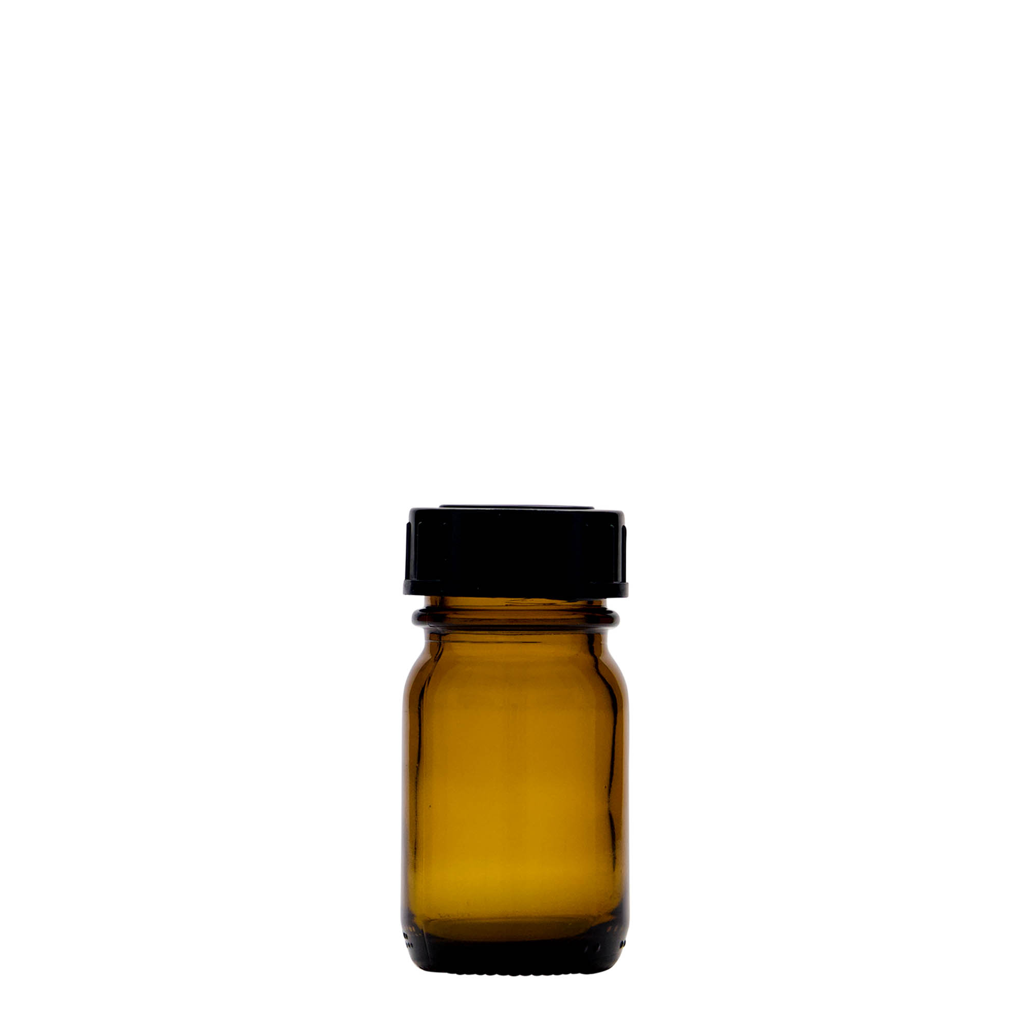 30 ml painotuubipullo, ruskea, suuaukko: DIN 32