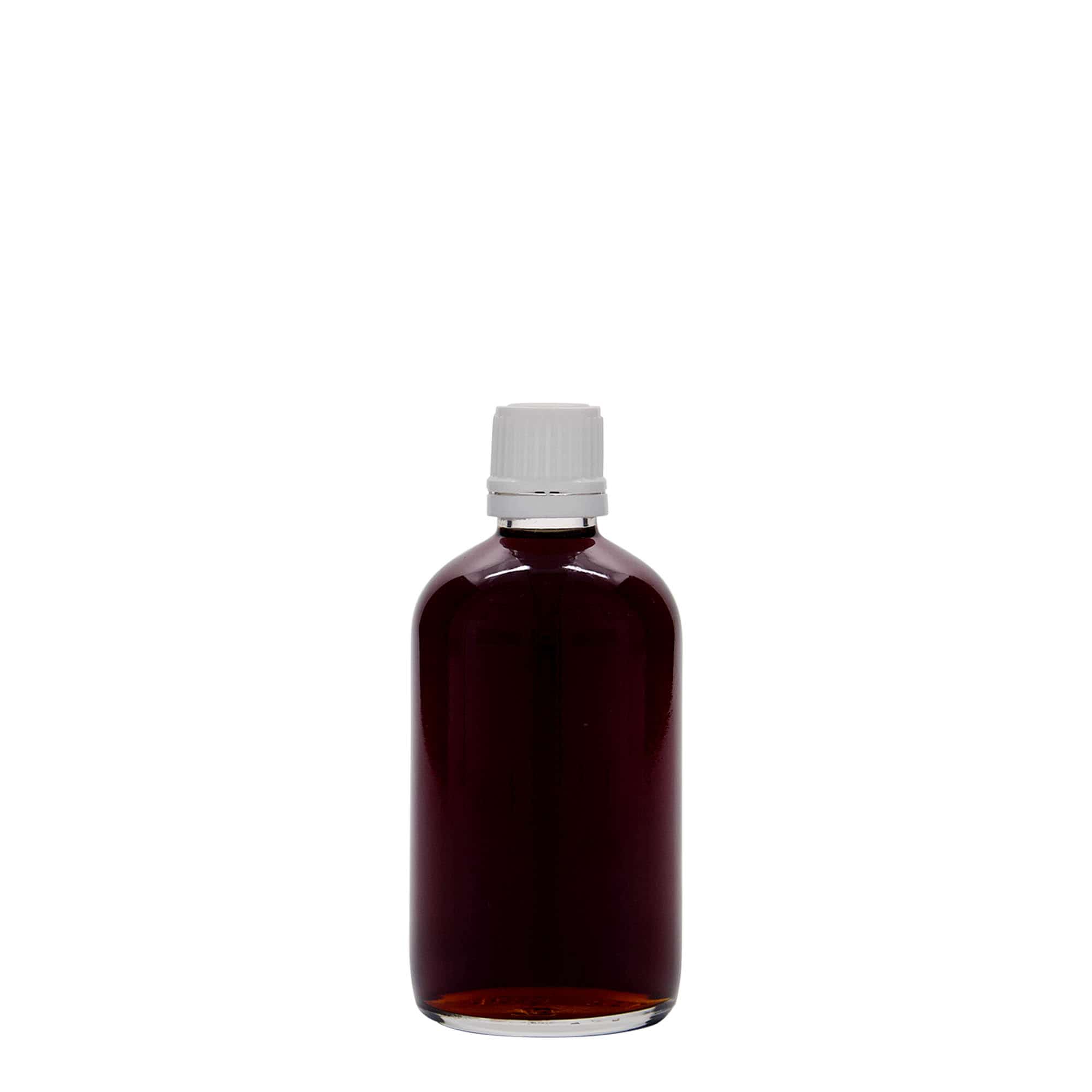 100 ml lääkeputkilo, lasia, suuaukko: DIN 18