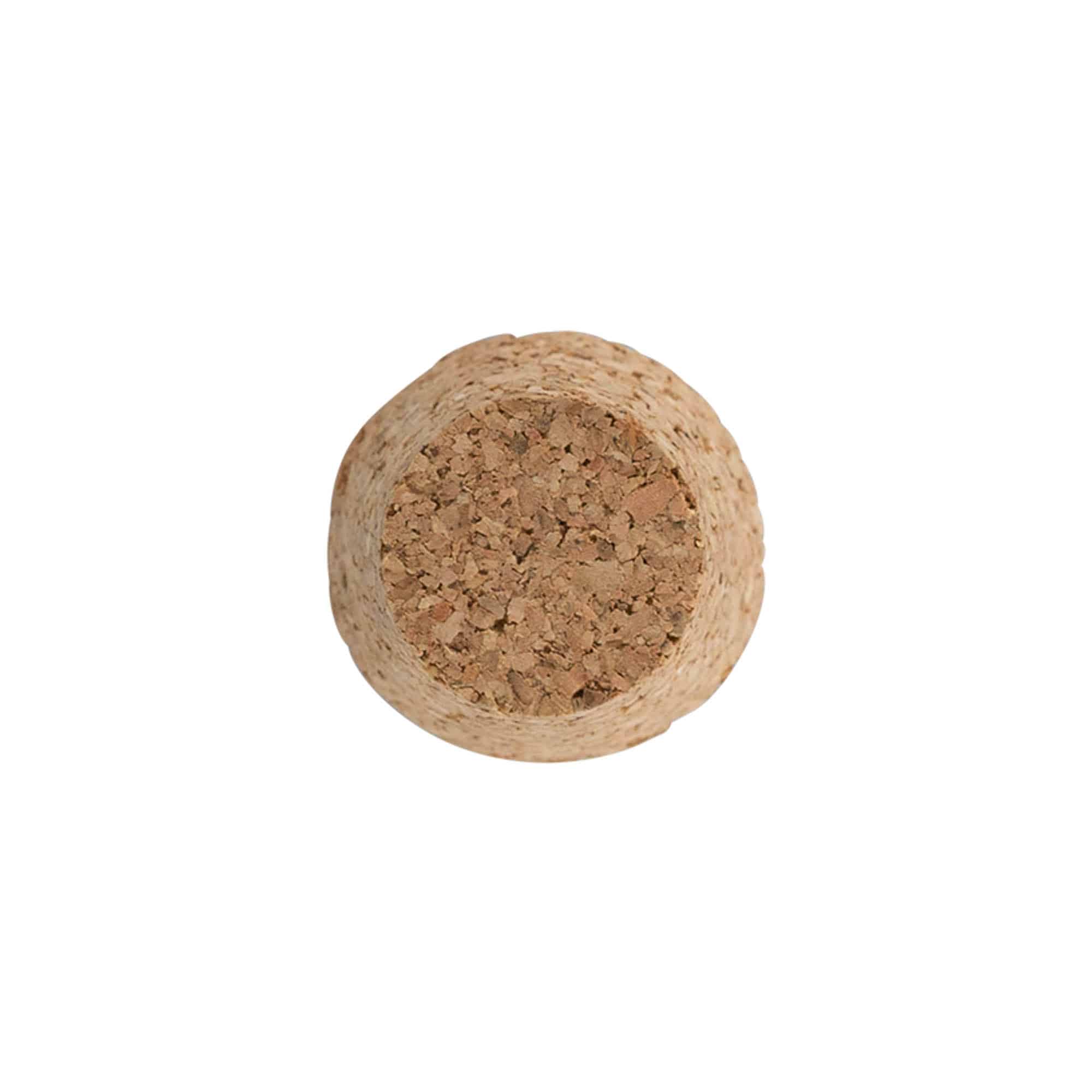 Suippo korkki 25-35 x 27, puristettava korkki, beige, suu: korkki