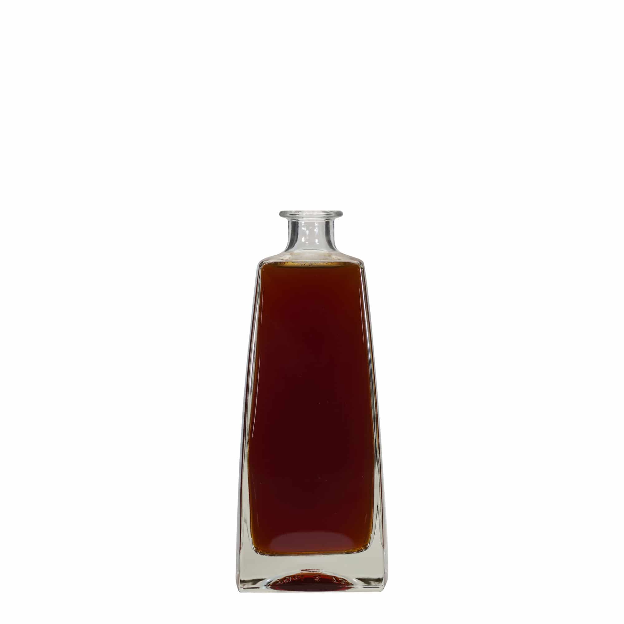 700 ml lasipullo 'Timmy', suorakaide, suuaukko: korkki