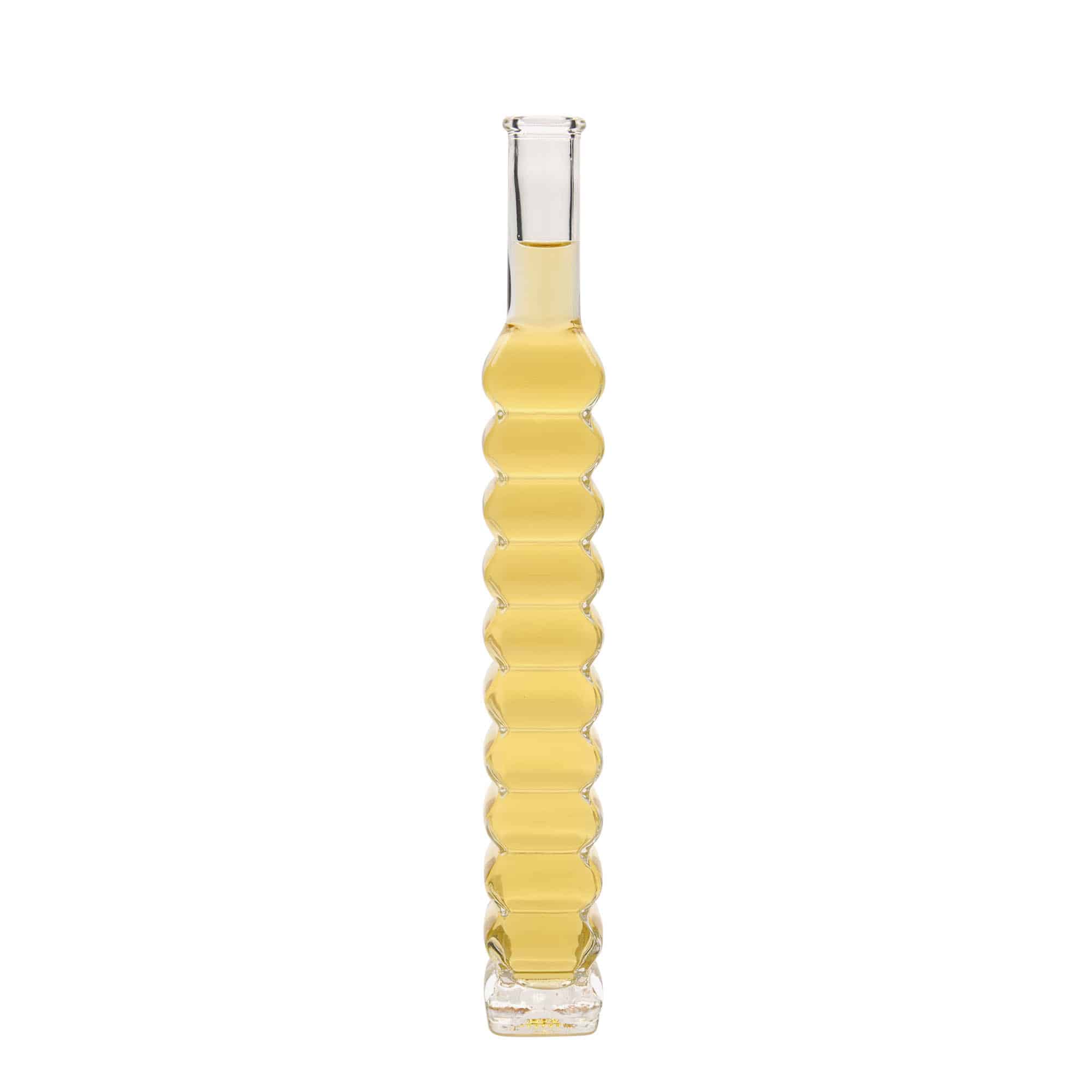 200 ml lasipullo 'Rooma, neliömäinen, suuaukko: korkki'