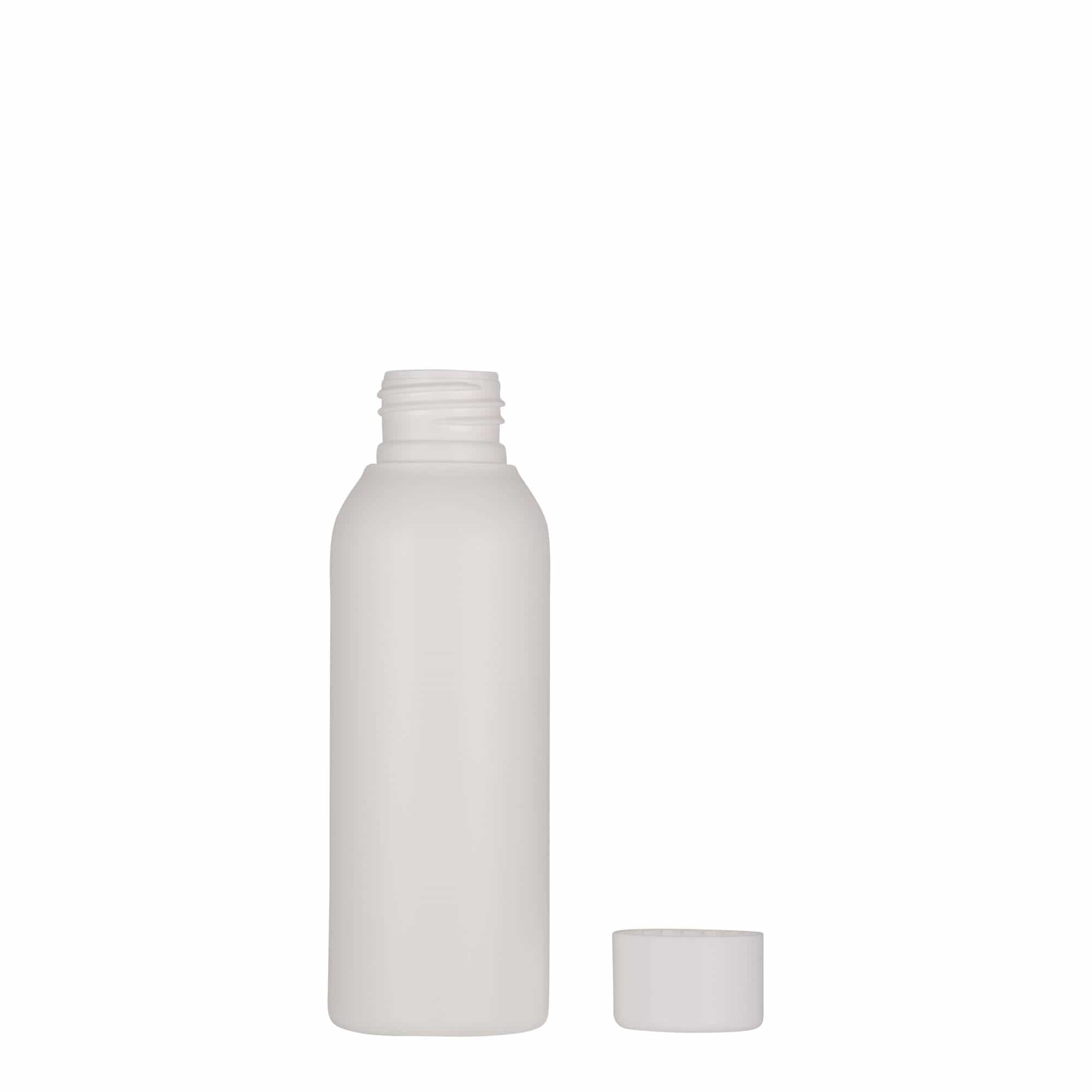 100 ml muovipullo ”Tuffy”, HDPE, valkoinen, suuaukko: 24/410
