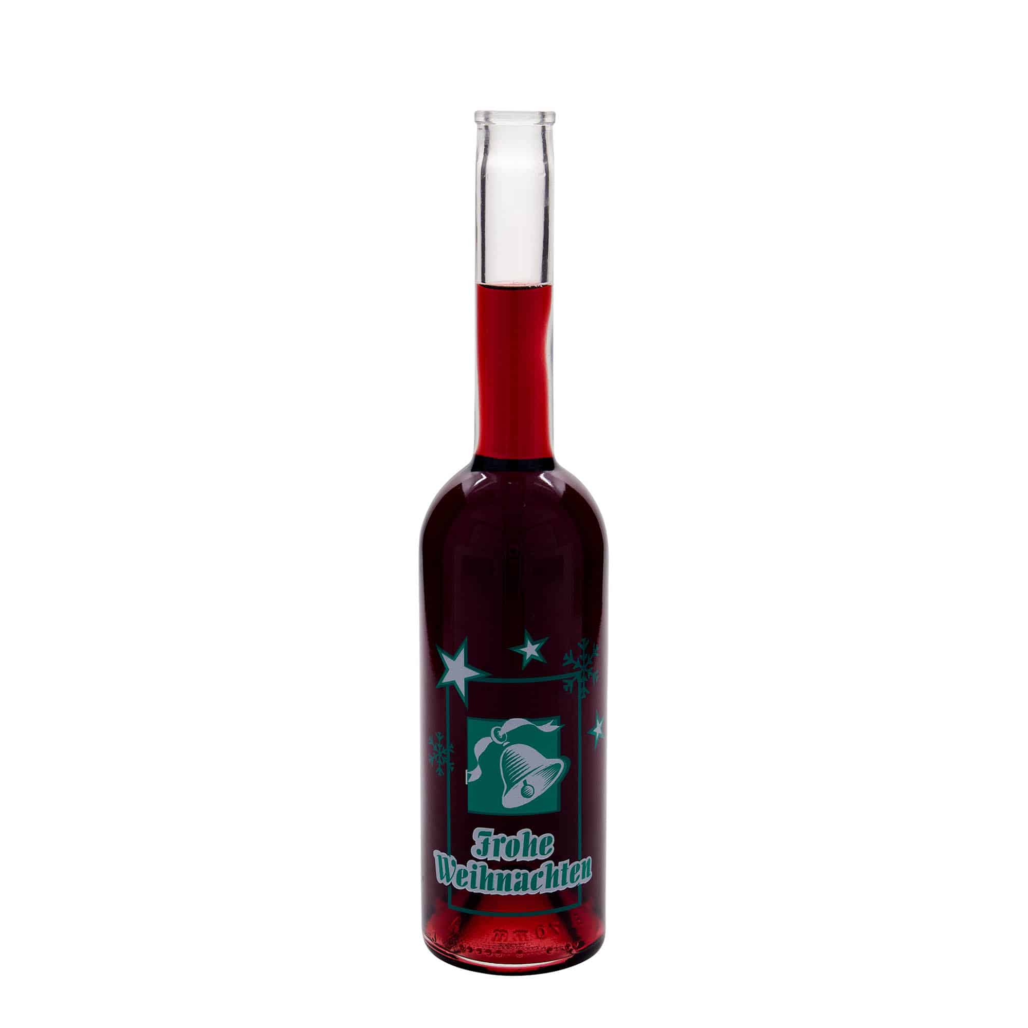 500 ml lasipullo 'Opera', kuva: Hyvää joulua, suuaukko: korkki