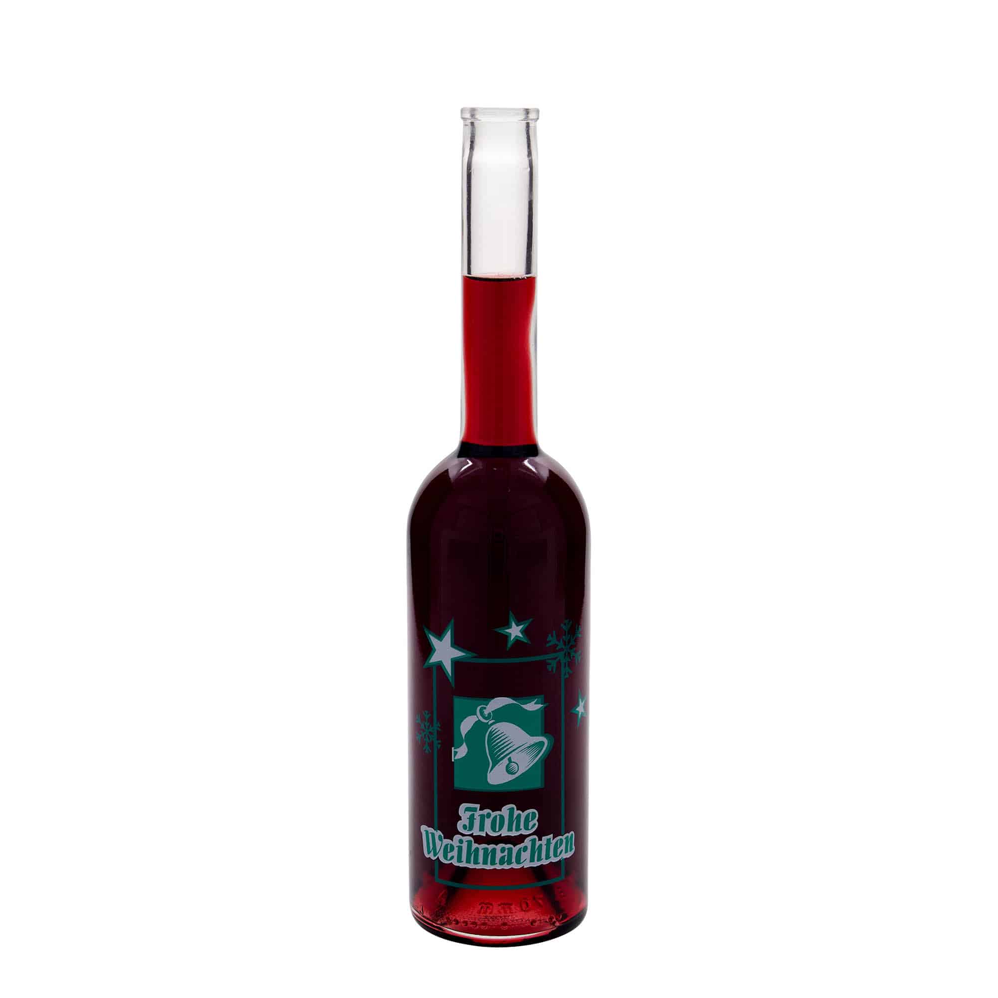 500 ml lasipullo 'Opera', kuva: Hyvää joulua, suuaukko: korkki
