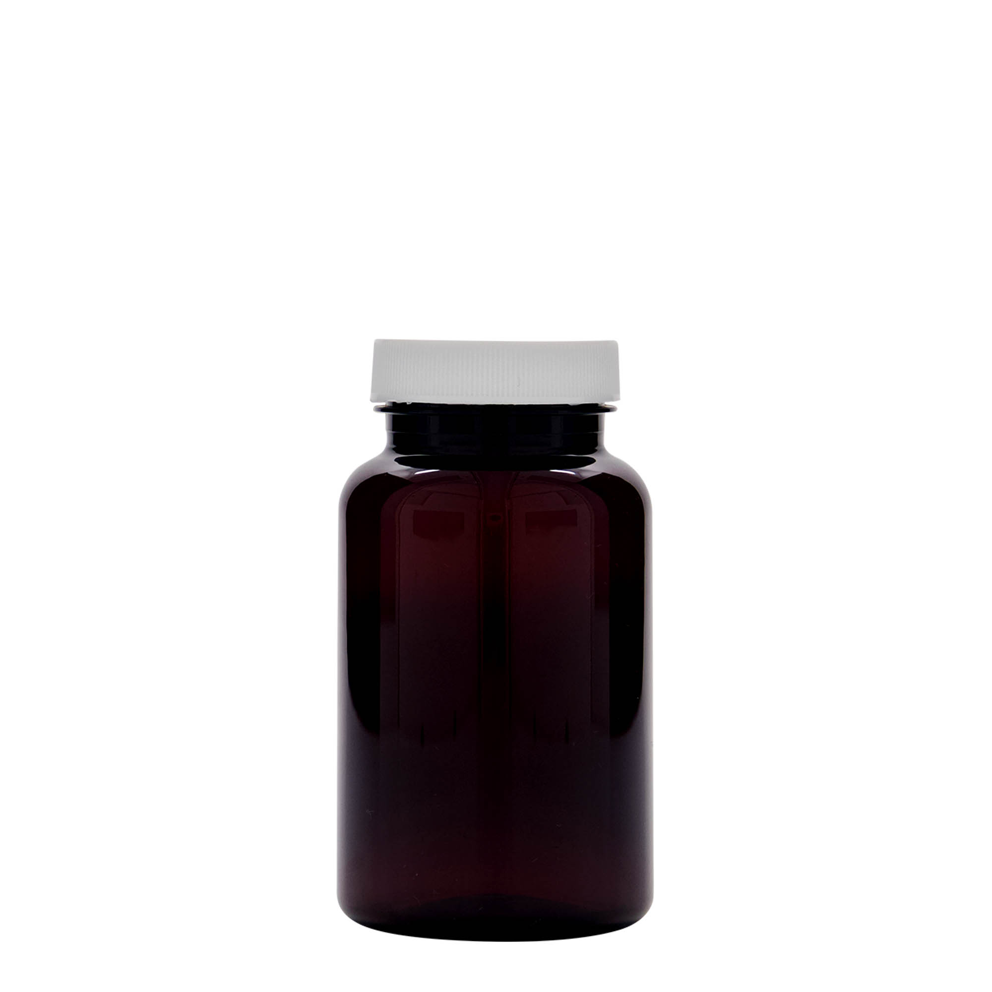 200 ml PET-purkki, muovia, ruskea, suuaukko: 45/400