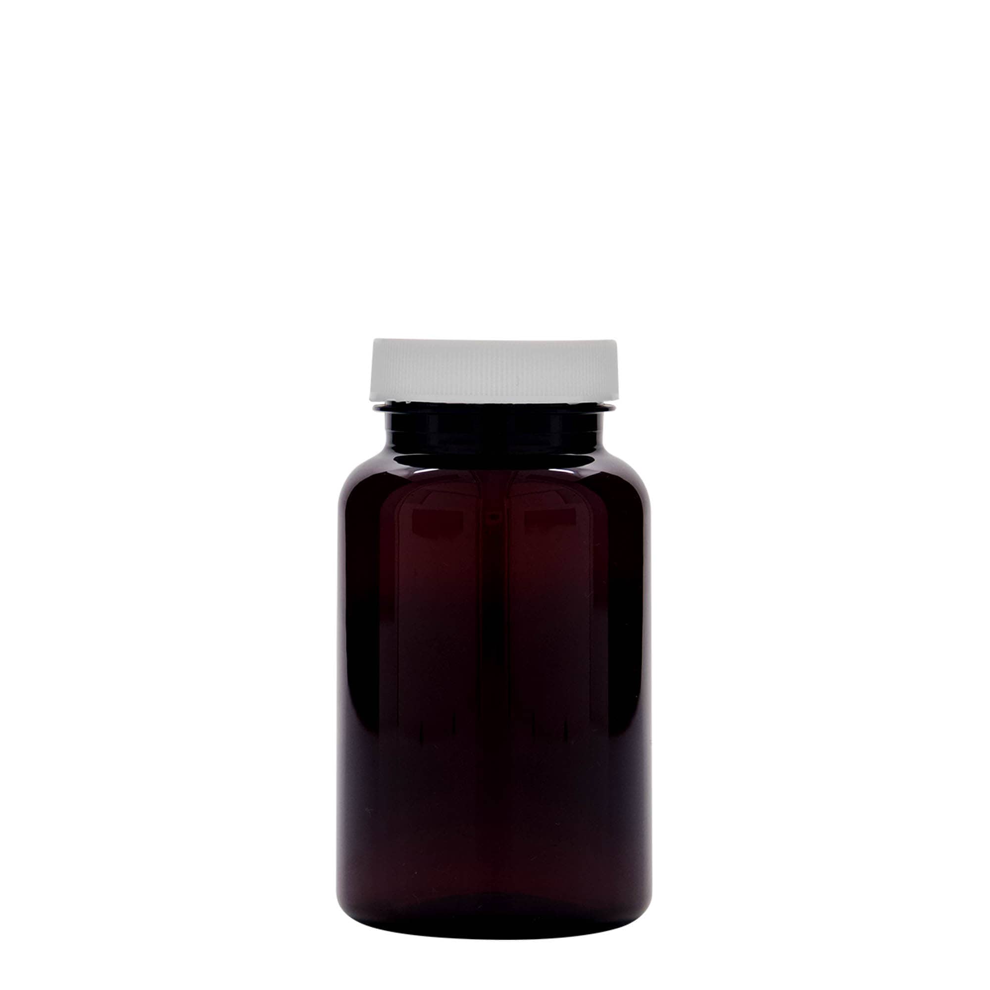 200 ml PET-purkki, muovia, ruskea, suuaukko: 45/400