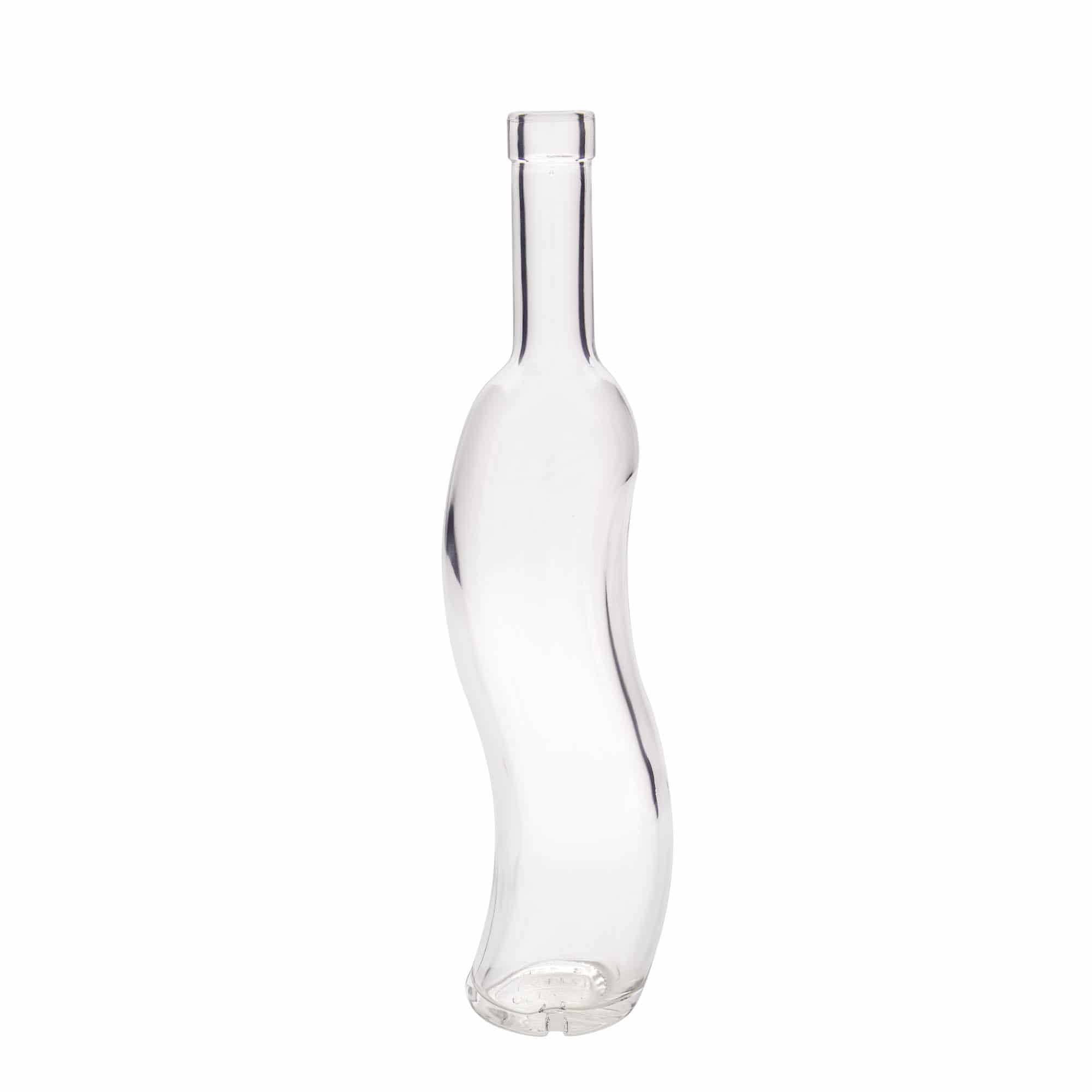 500 ml lasipullo 'La-Ola', puolipyöreä, suu: korkki 500 ml lasipullo 'La-Ola', puolipyöreä, suu: korkki