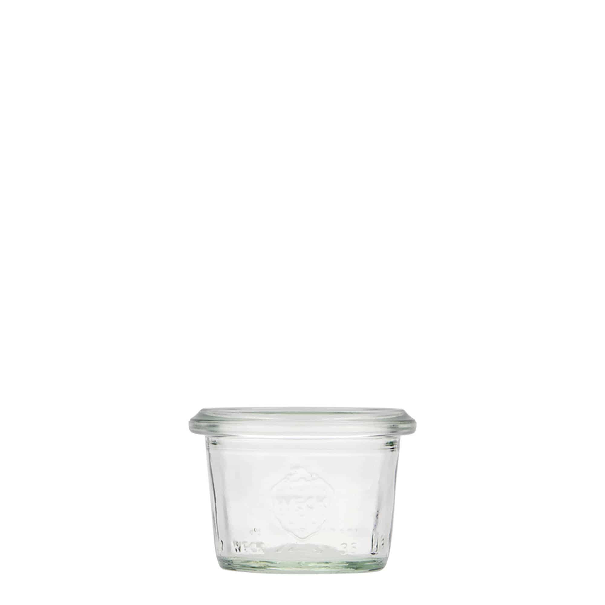 35 ml WECK-kaatopurkki, suuaukko: pyöreä reuna