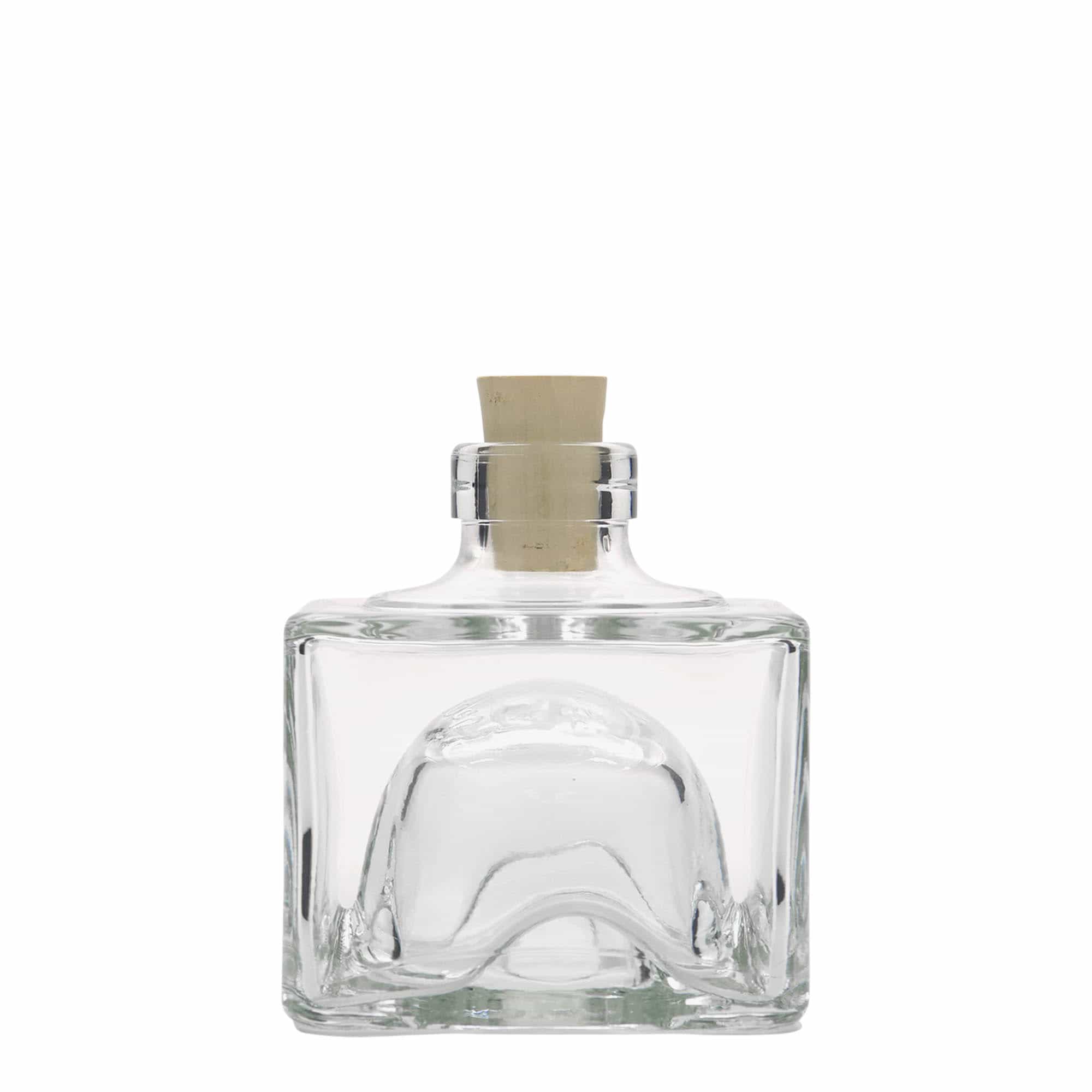 200 ml lasipullo 'Cocolores', nelikulmainen, suuaukko: korkki