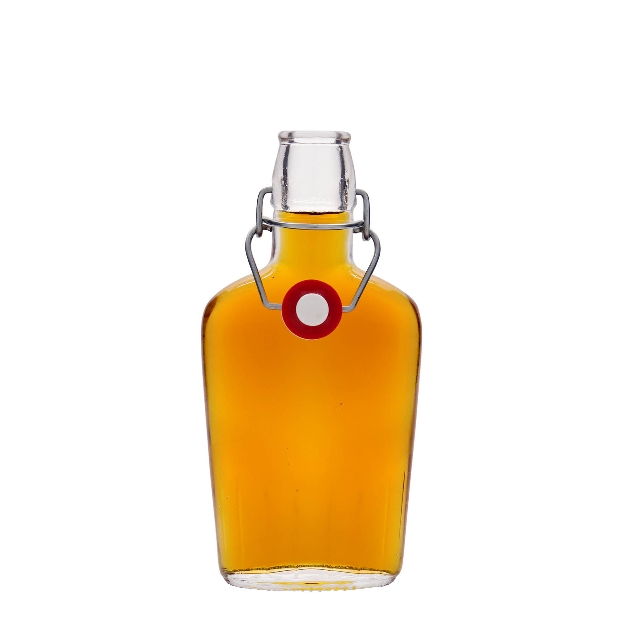 250 ml lasipullo 'Fiaschetta', soikea, suuaukko: saranakorkki