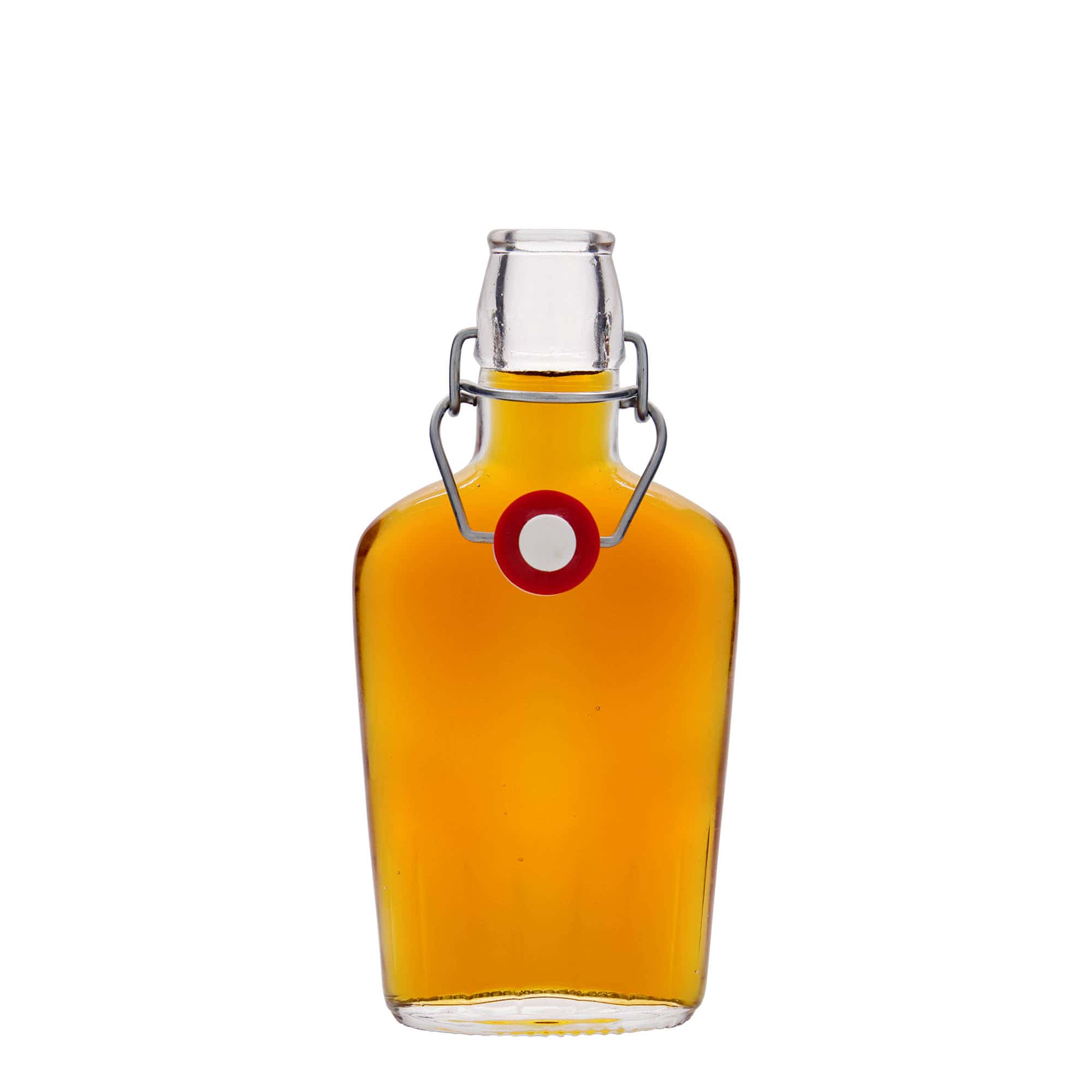 250 ml lasipullo 'Fiaschetta', soikea, suuaukko: saranakorkki