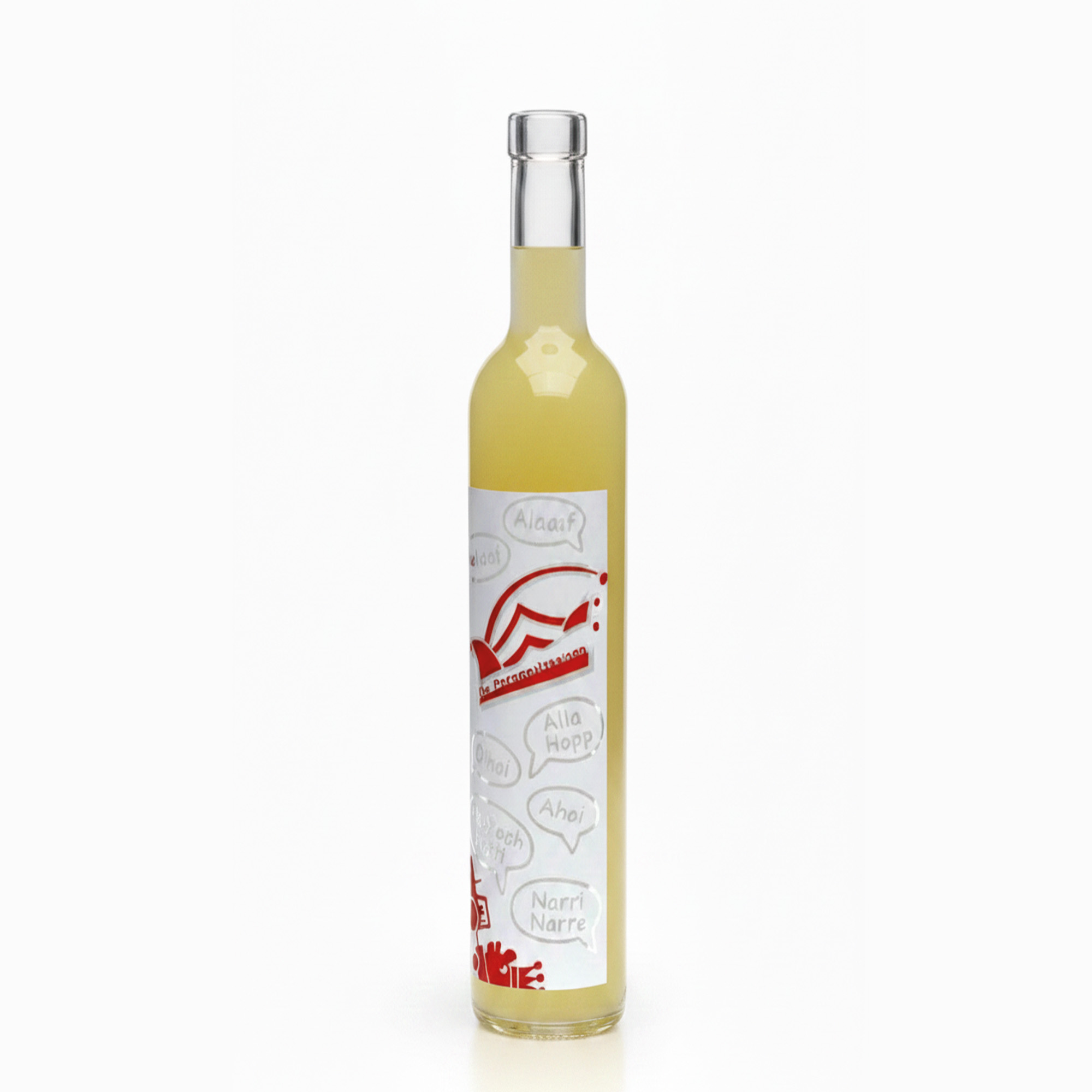 500 ml lasipullo Maximo painettu ”Karnevaali”, suuaukko: korkki