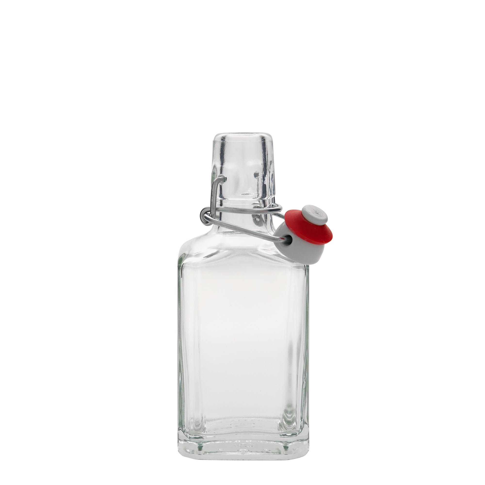 250 ml lasipullo 'Rialto', neliömäinen, suuaukko: pikalukko 250 ml lasipullo 'Rialto', neliömäinen, suuaukko: pikalukko