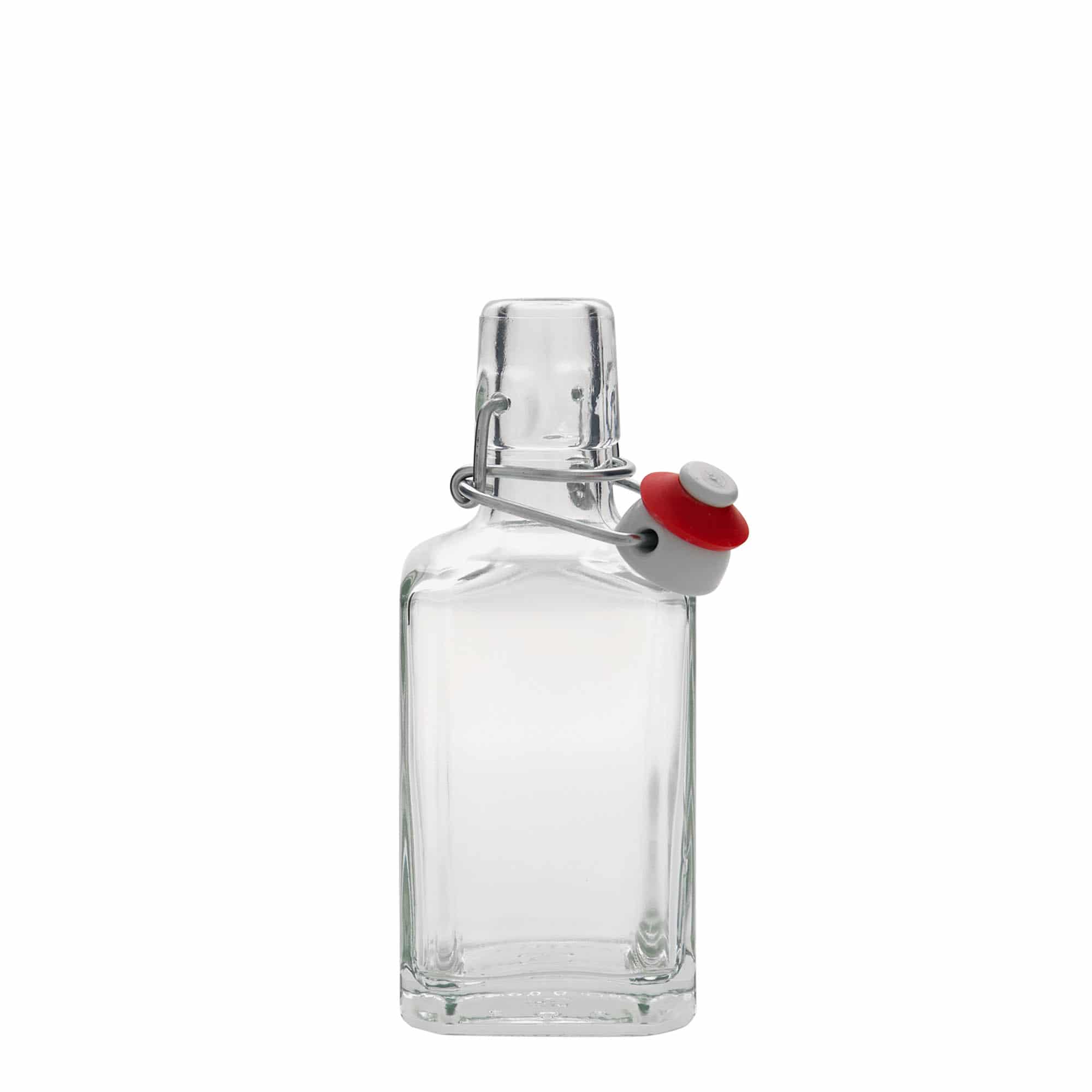 250 ml lasipullo 'Rialto', neliömäinen, suuaukko: pikalukko