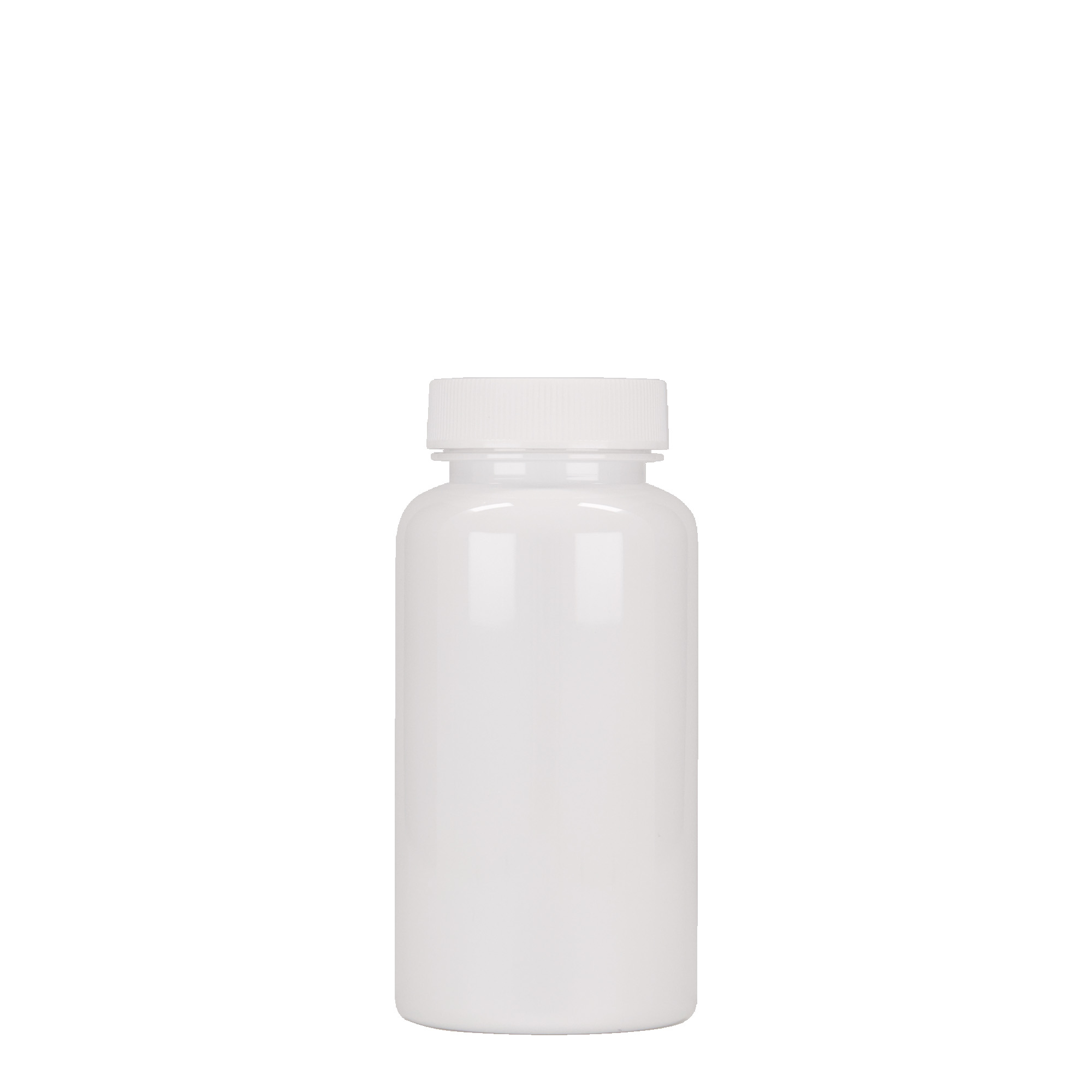150 ml PET-Packer, muovi, valk., suu: GPI 38/400
