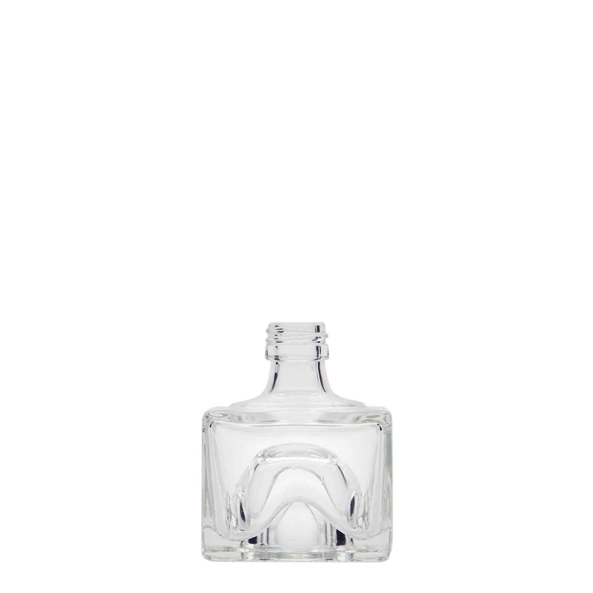 40 ml lasipullo 'Cocolores', neliömäinen, suuaukko: PP 18