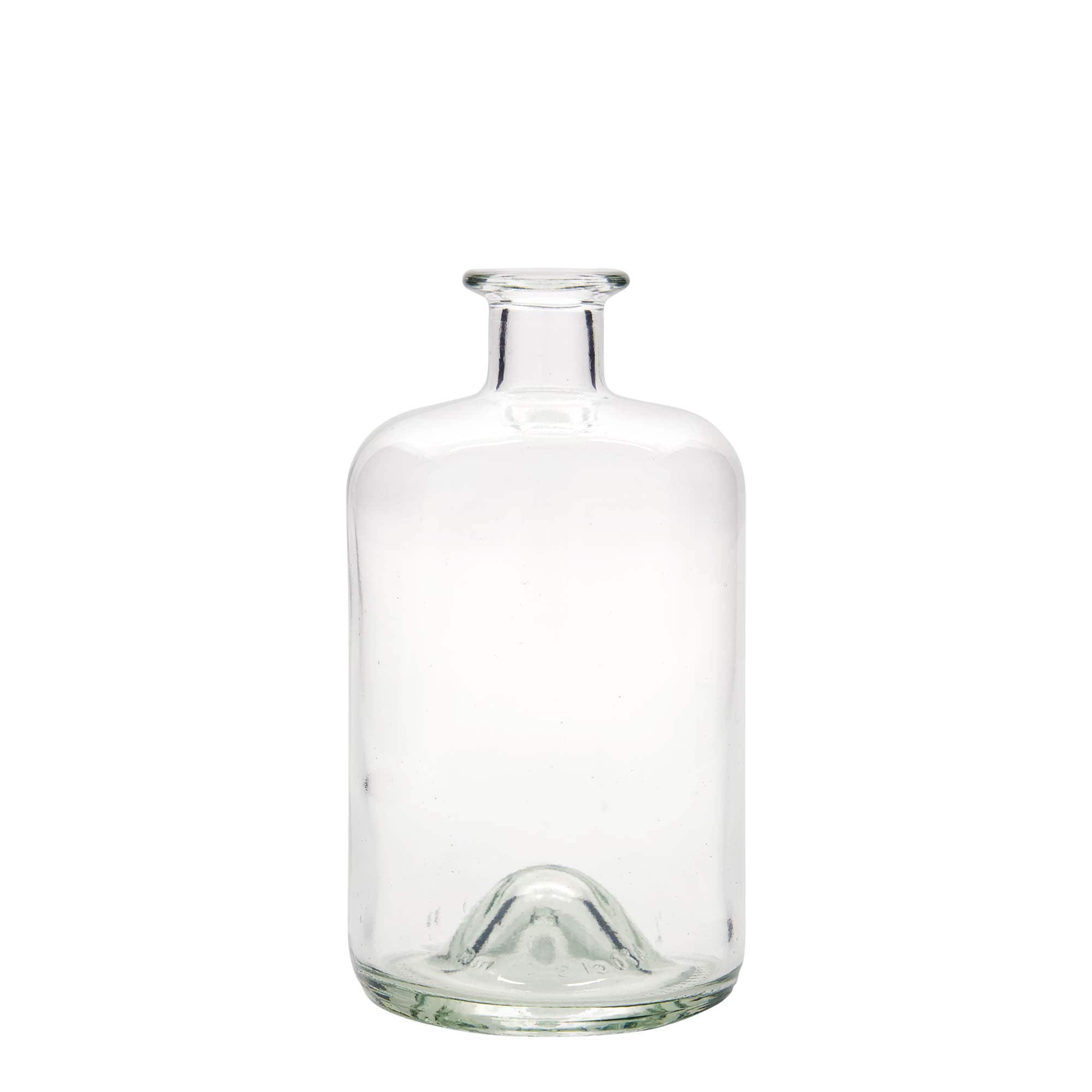 700 ml lasipullo apteekkarille, suuaukko: korkki